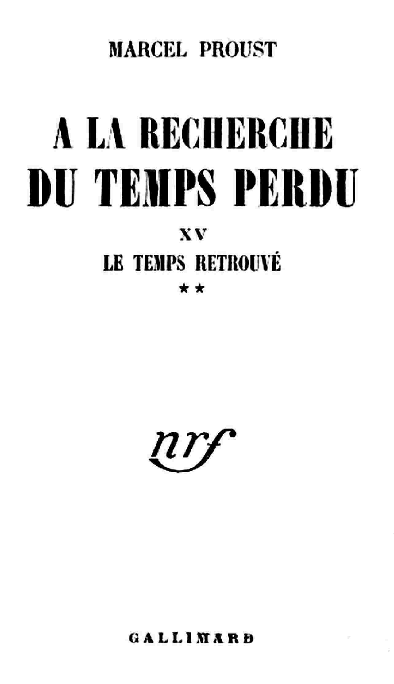 Le temps retrouvé Tome 2 (de 2) cover