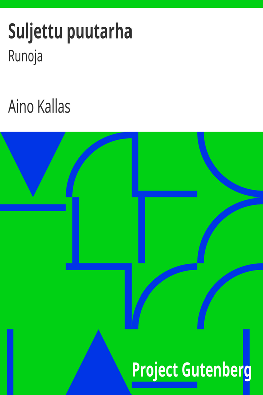 Suljettu puutarha cover