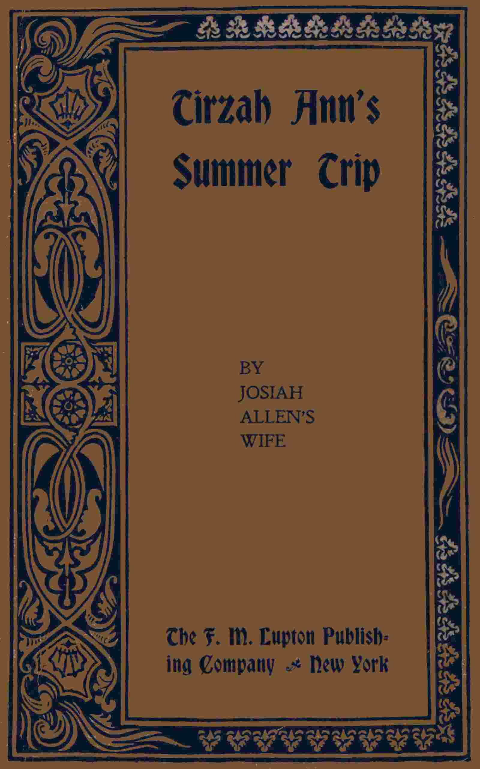 Tirzah Ann's summer trip, and other sketches cover