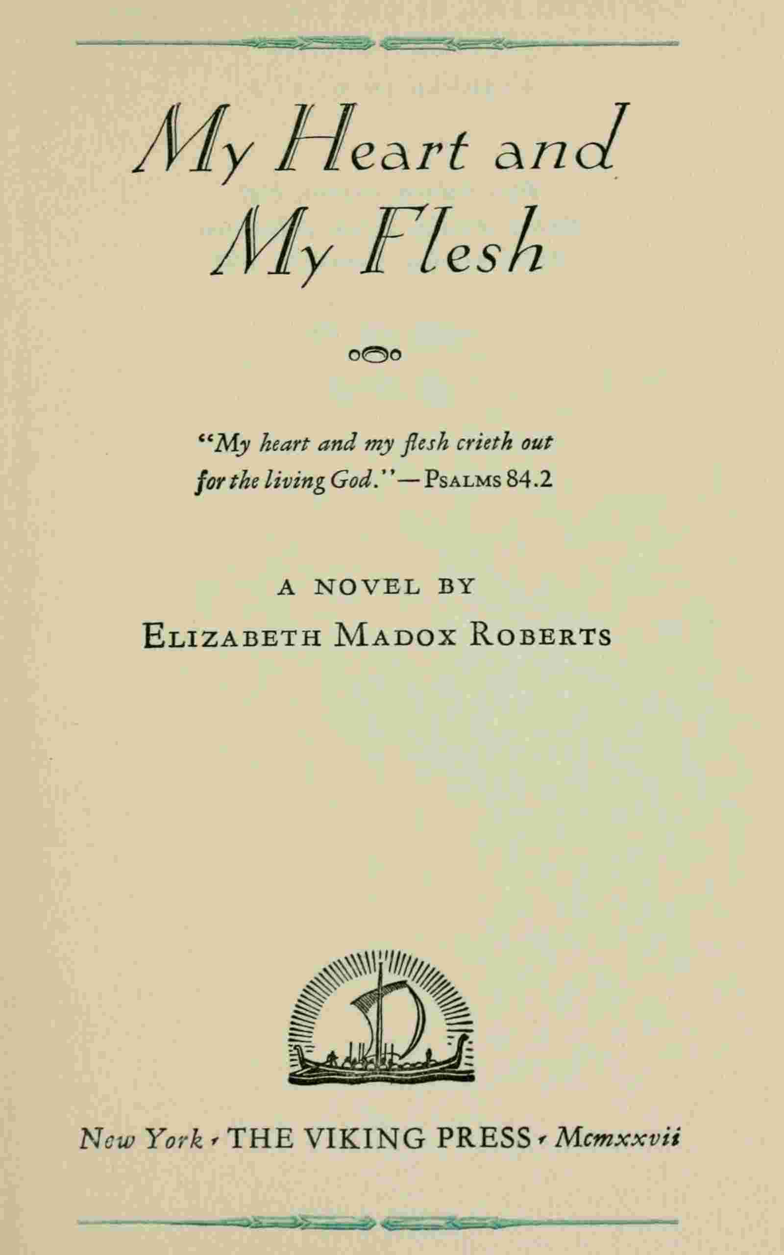 My heart and my flesh cover