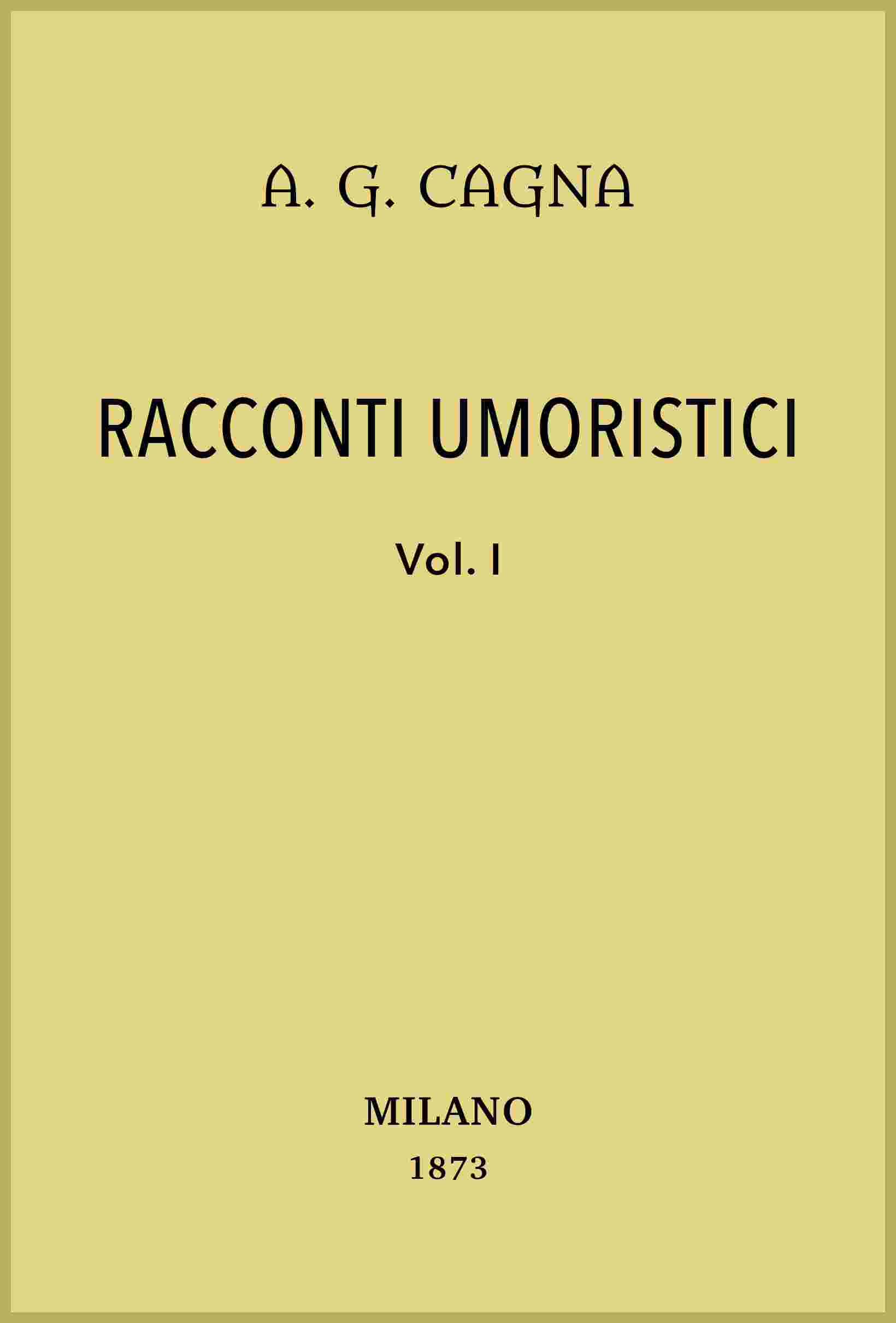 Racconti umoristici, vol. 1/2 cover