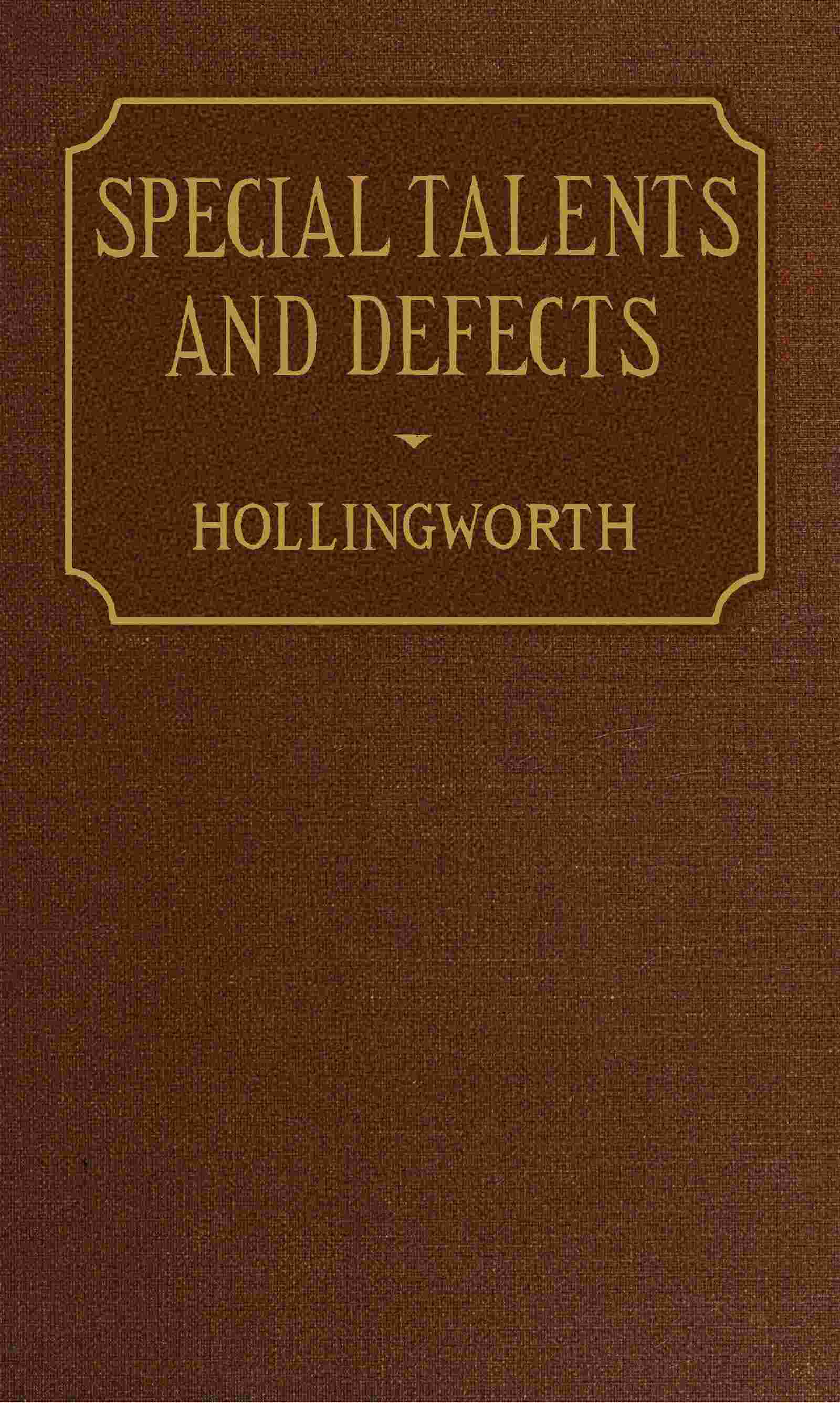 Special talents and defects cover