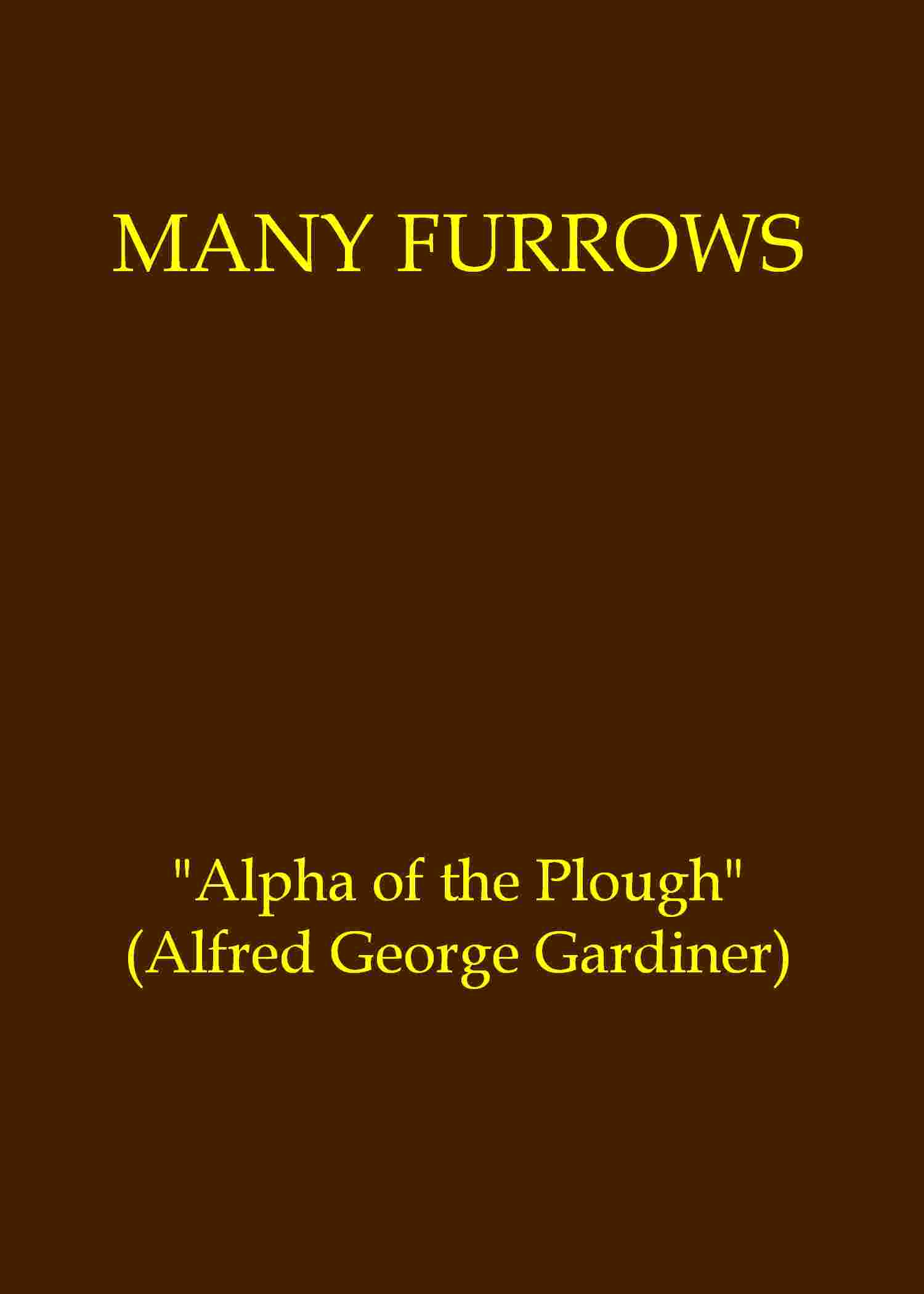 Many furrows cover