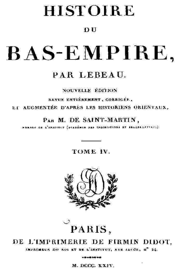 Histoire du Bas-Empire. Tome 04 cover