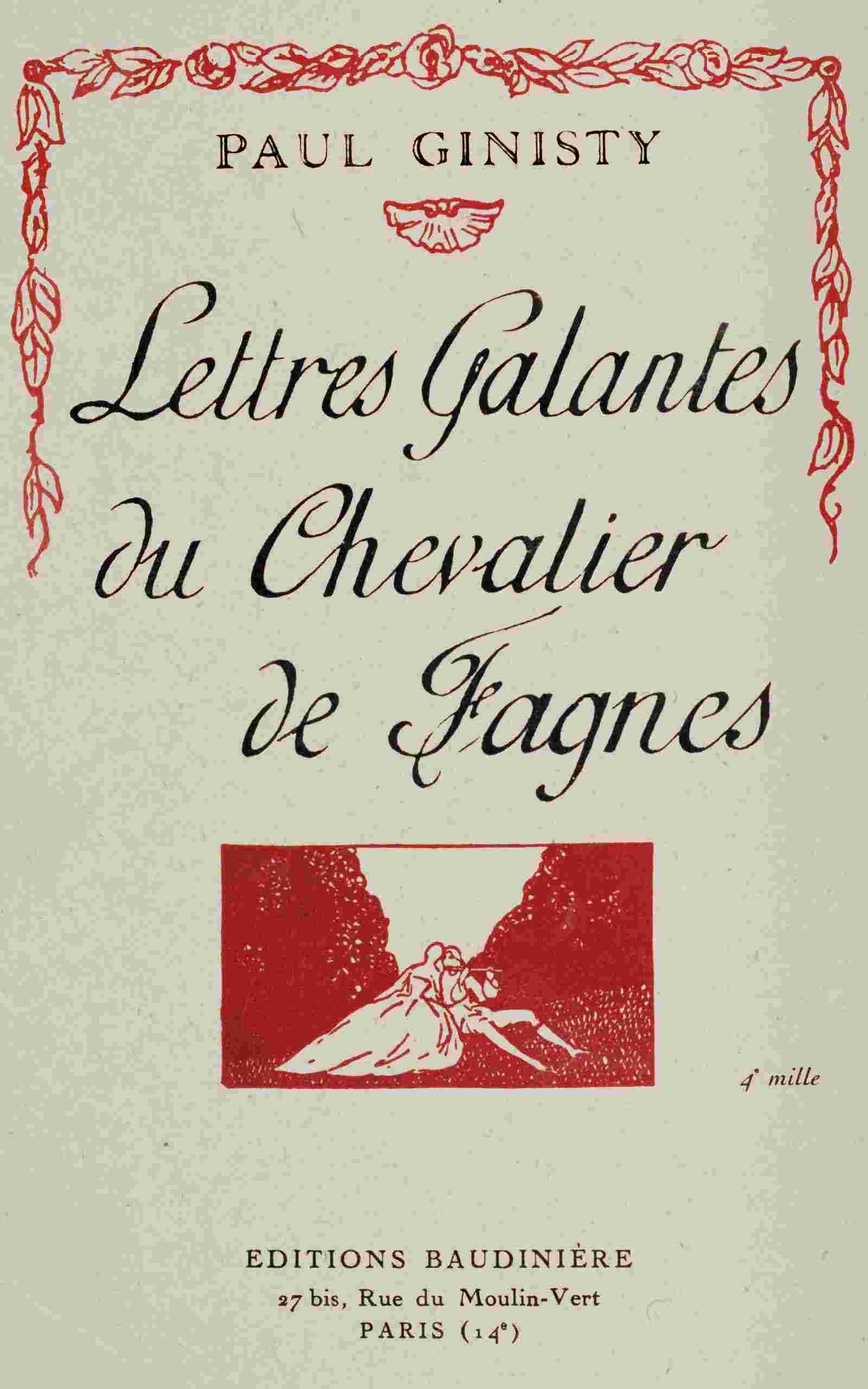Lettres galantes du chevalier de Fagnes cover