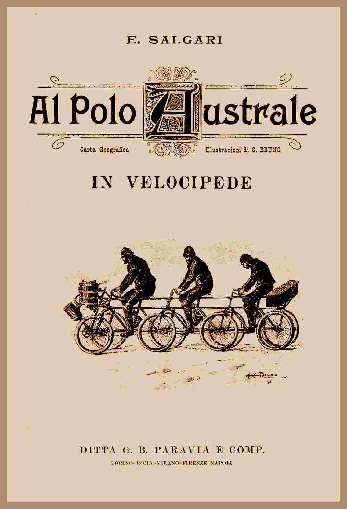 Al polo australe in velocipede cover