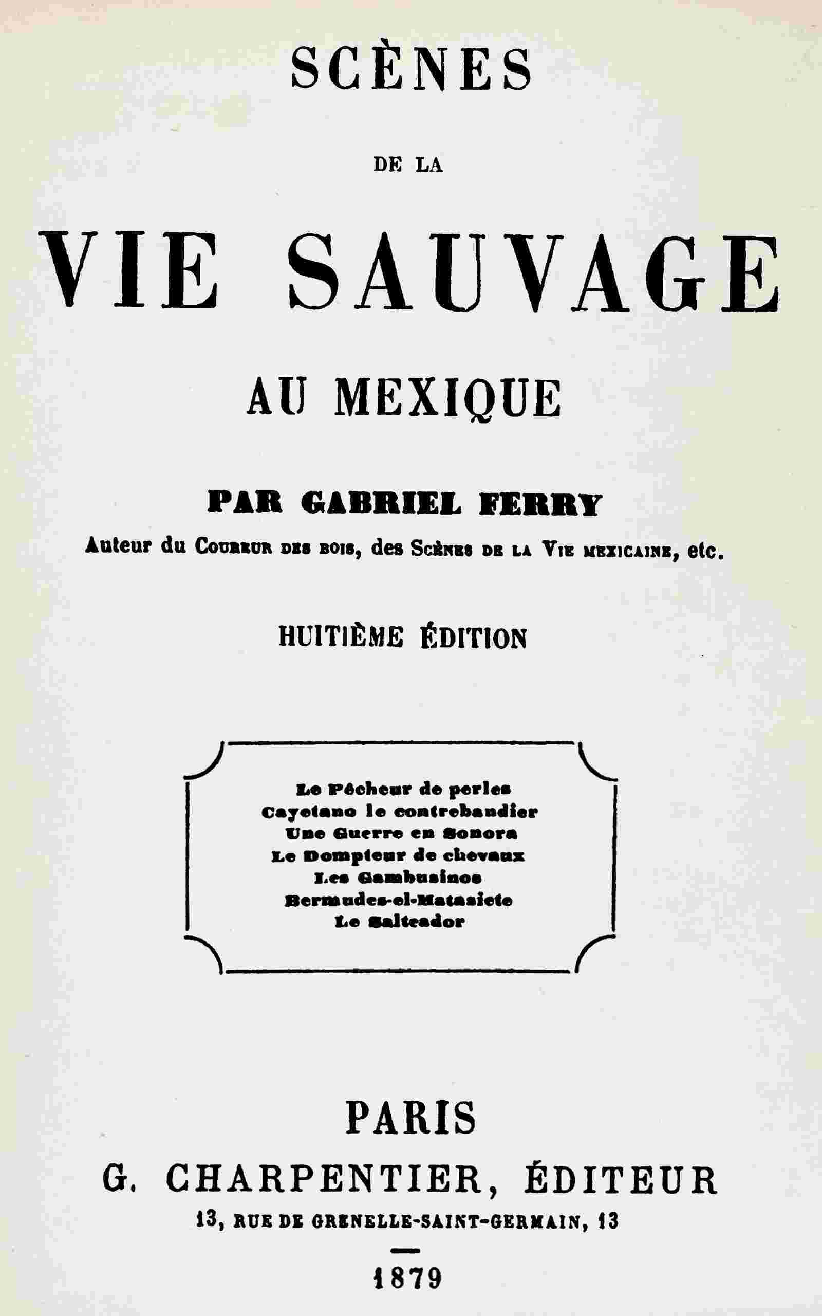 Scènes de la vie sauvage au Mexique cover
