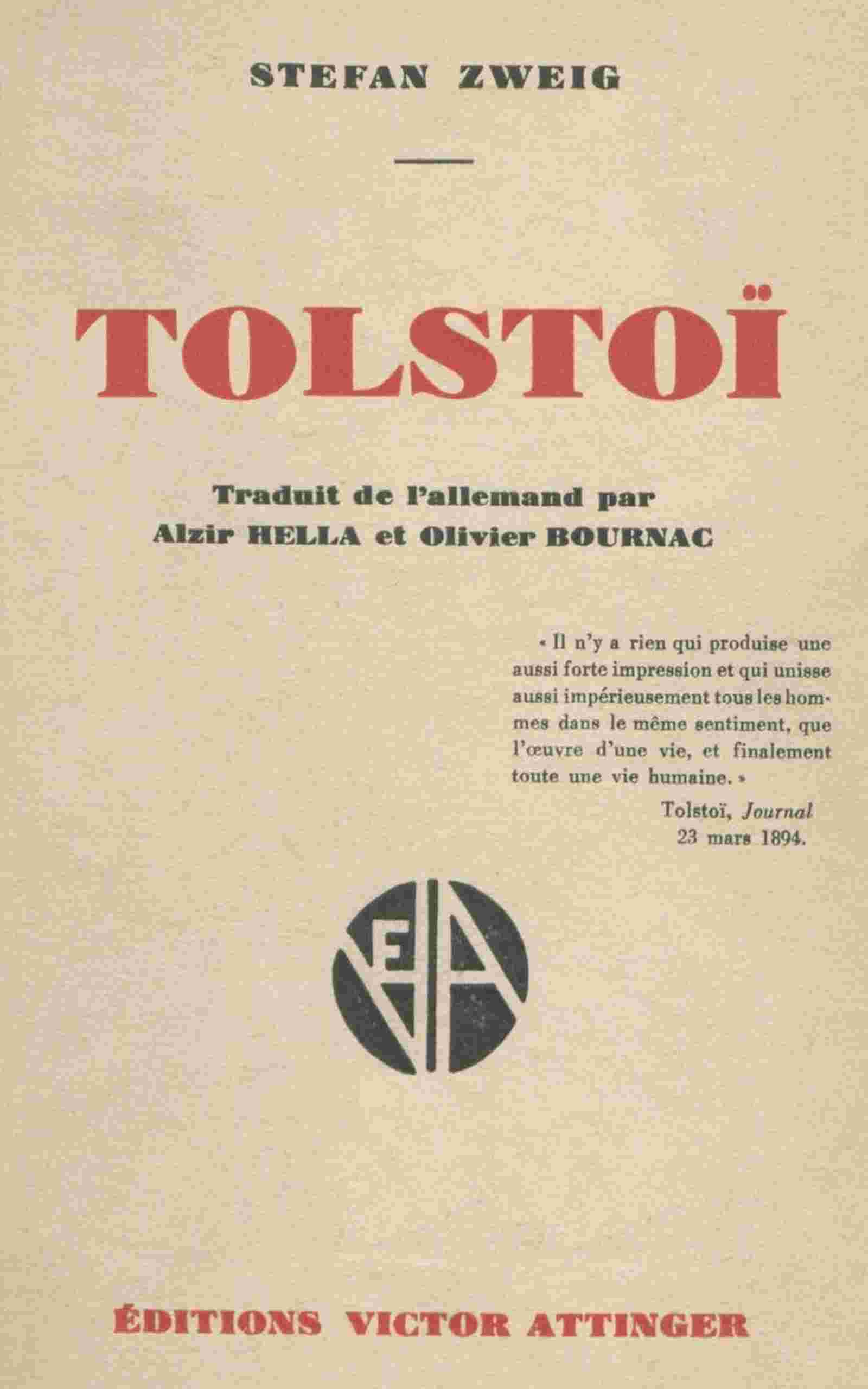 Tolstoï cover