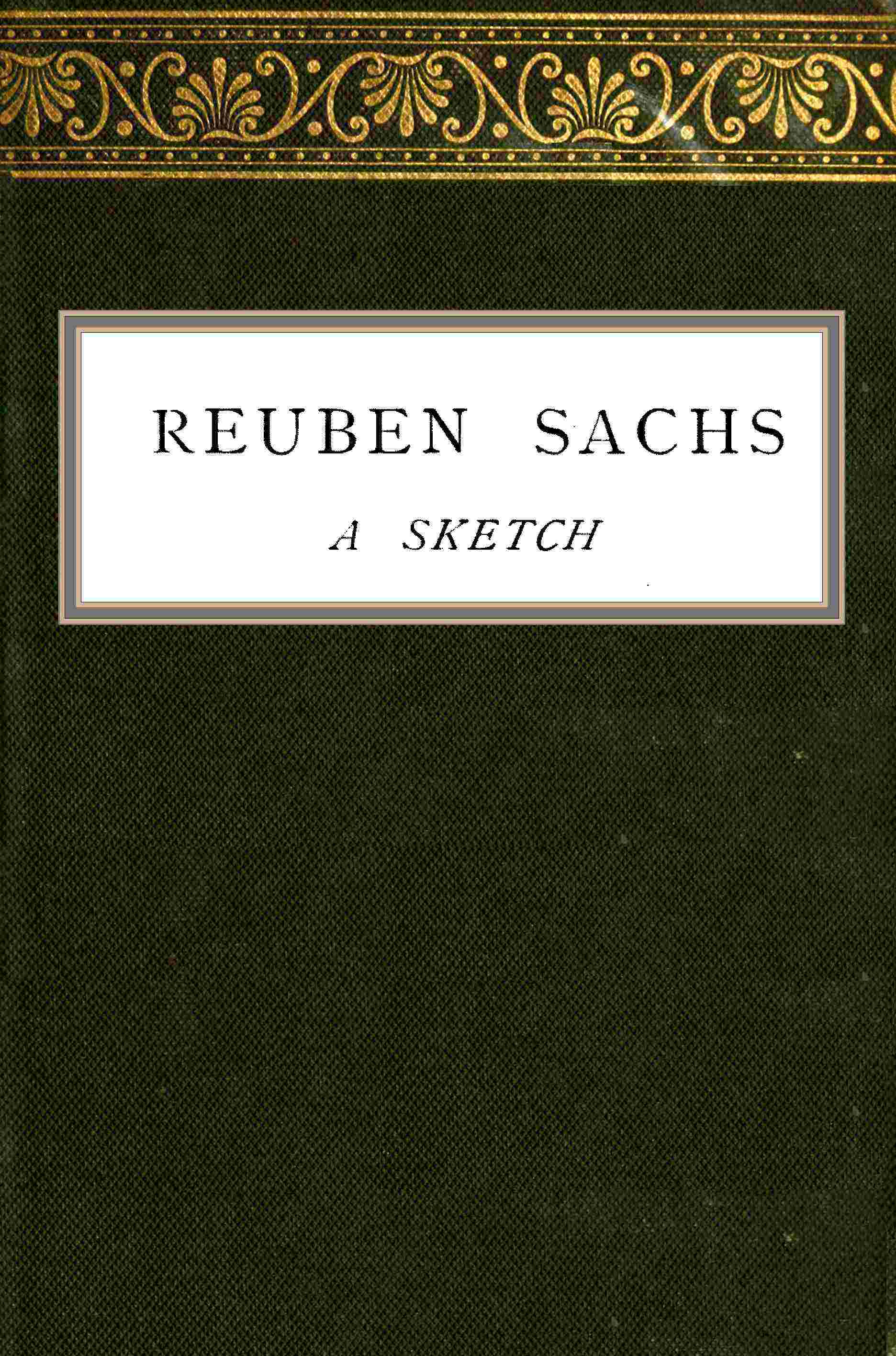 Reuben Sachs cover