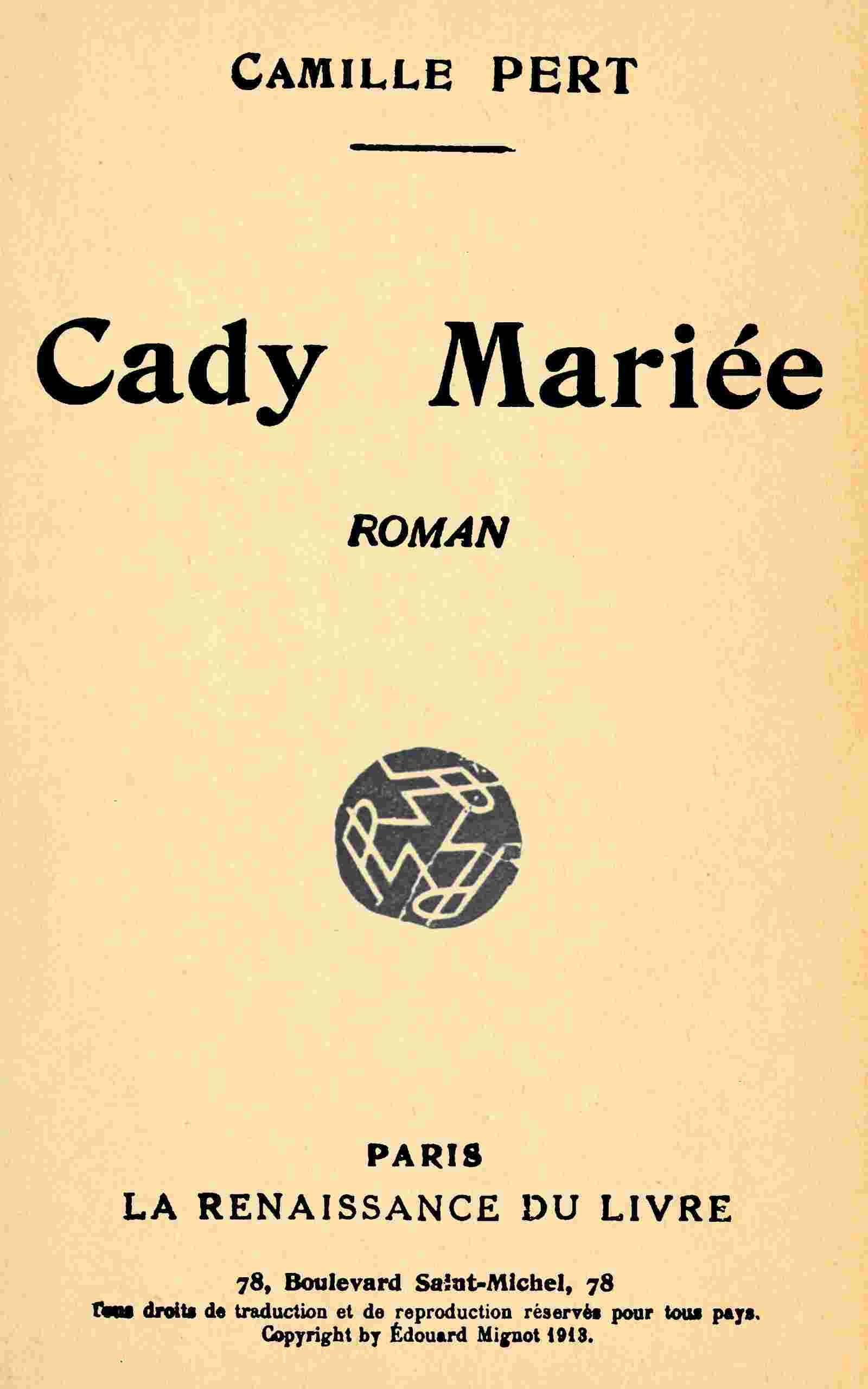 Cady mariée cover