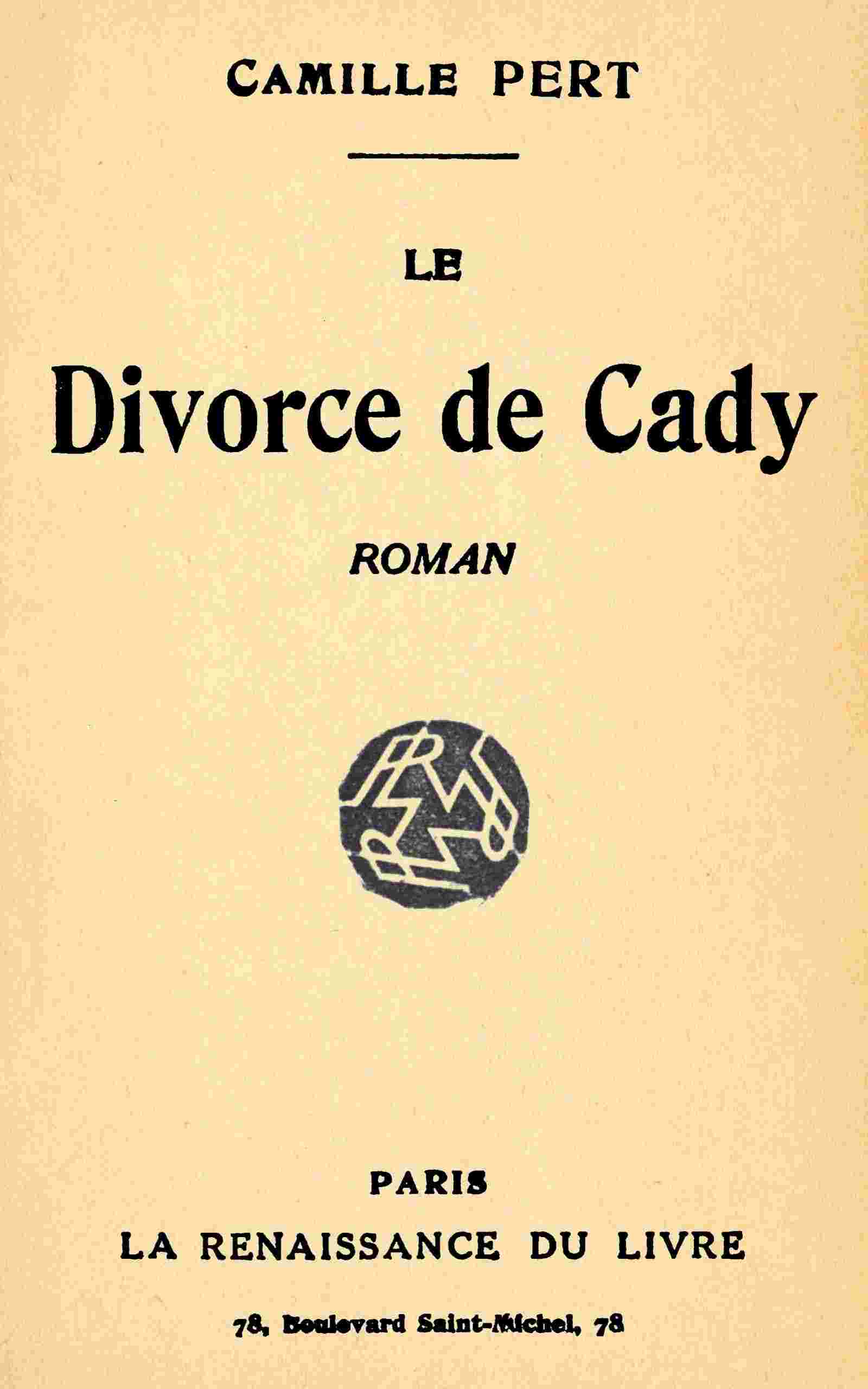Le divorce de Cady cover