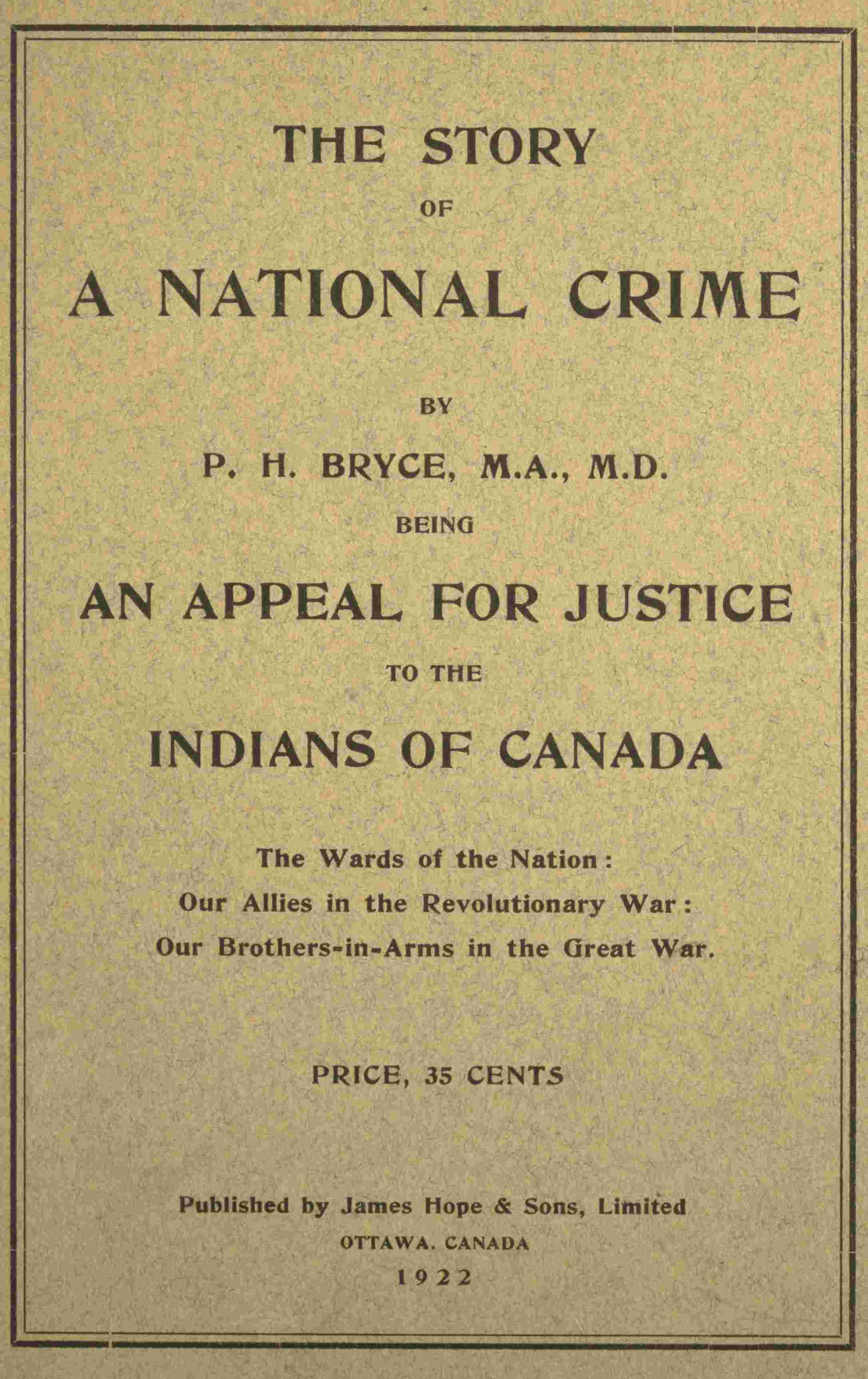 The story of a national crime cover