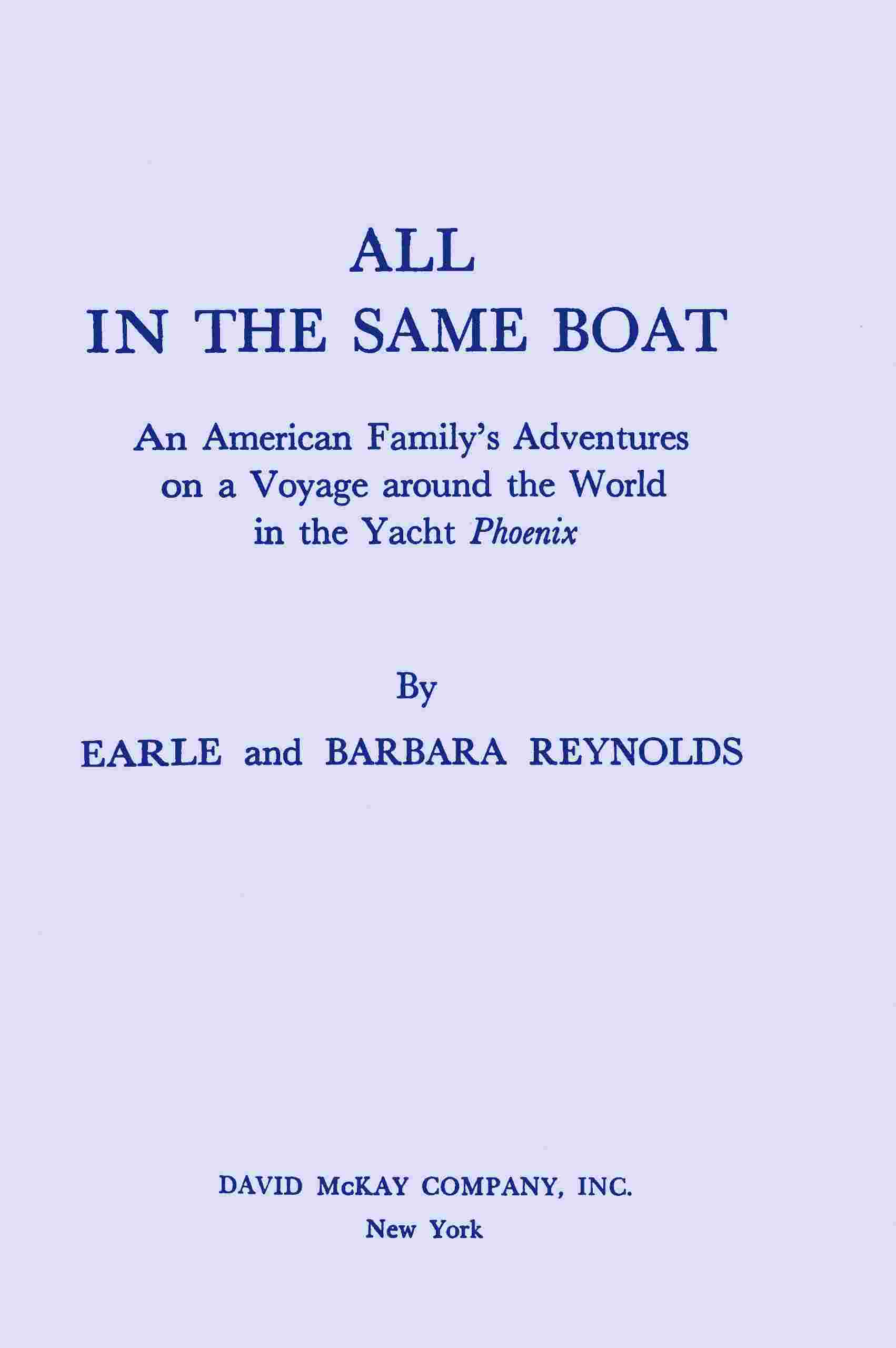 All in the same boat cover