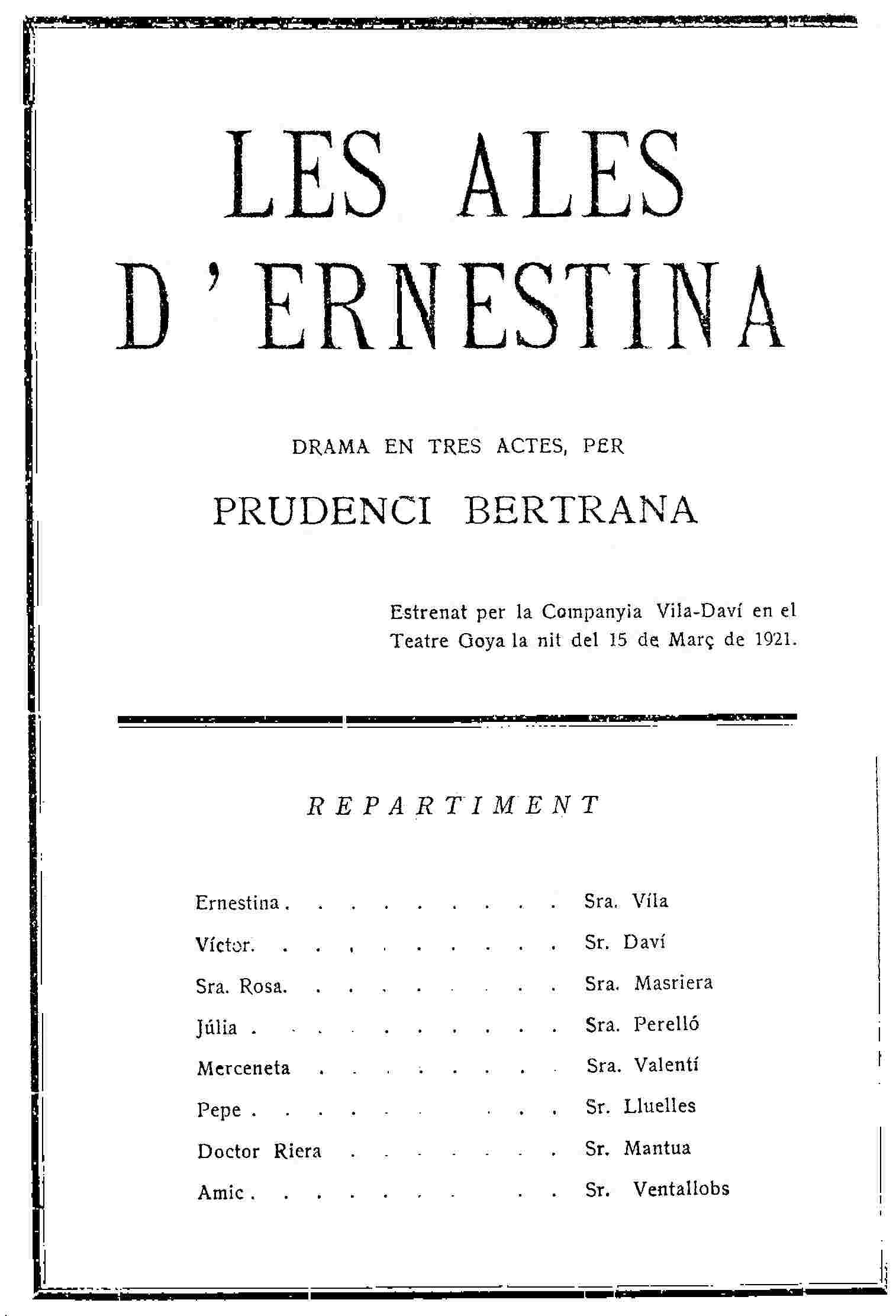 Les ales d'Ernestina cover