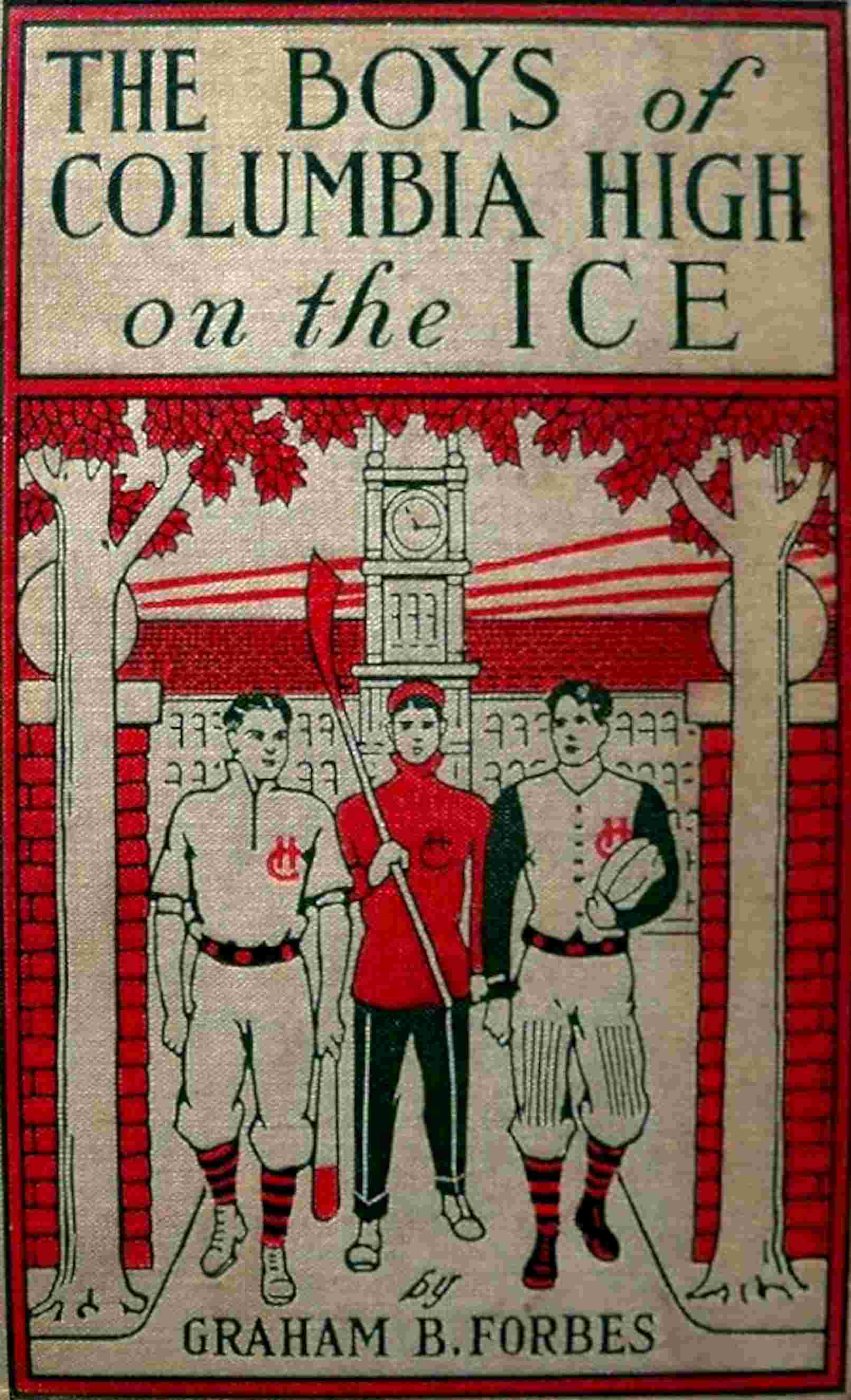 The boys of Columbia High on the ice cover