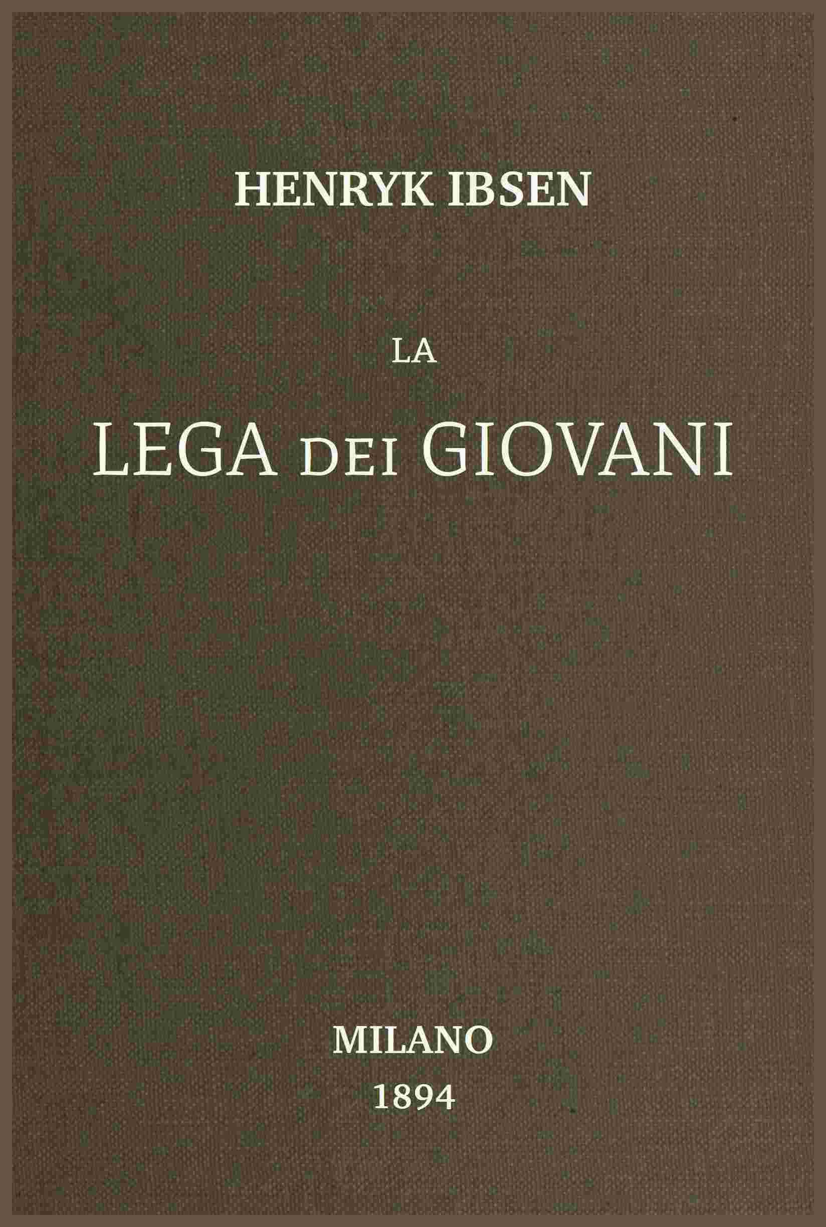 La lega dei giovani cover