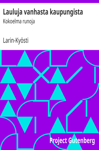 Lauluja vanhasta kaupungista cover