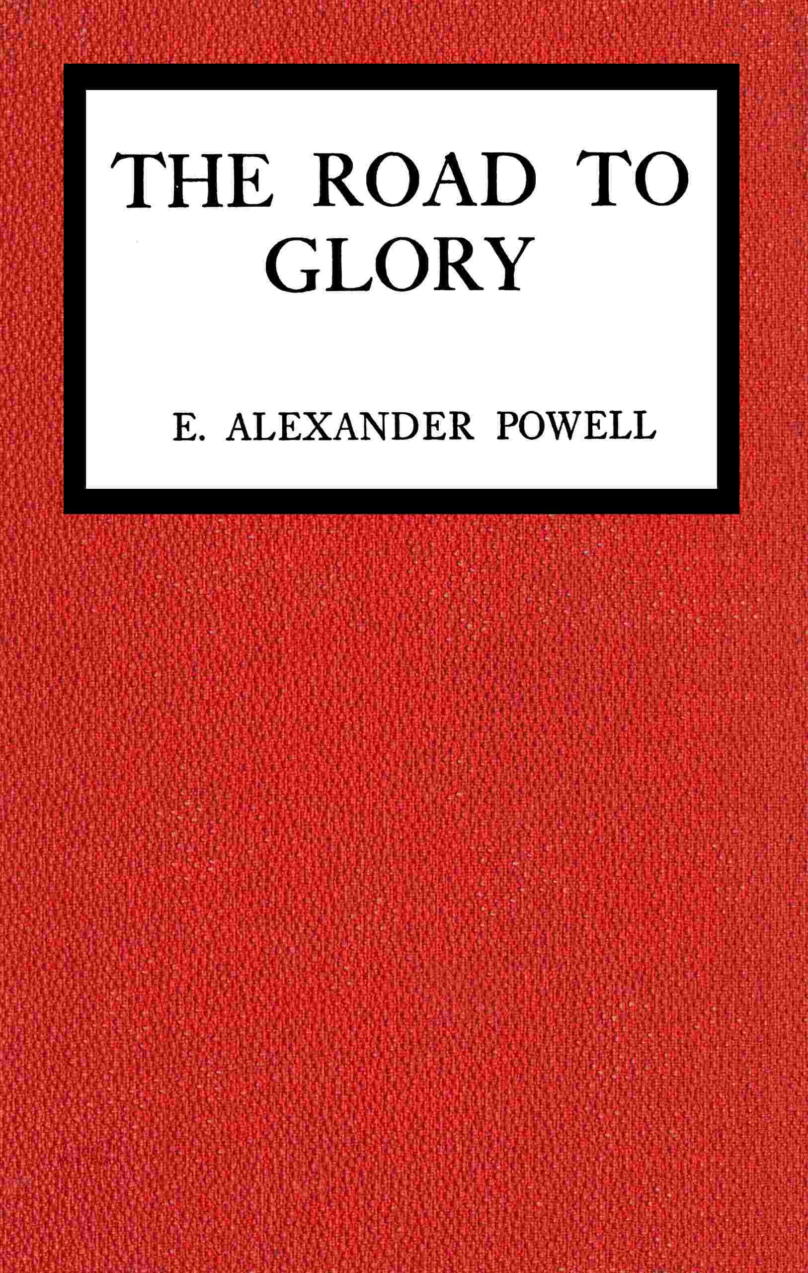 The road to glory cover