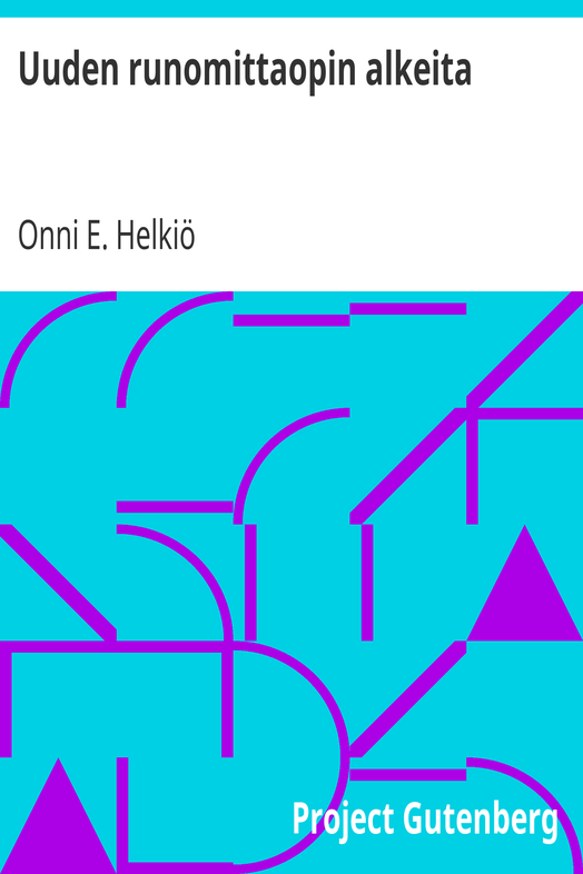 Uuden runomittaopin alkeita cover