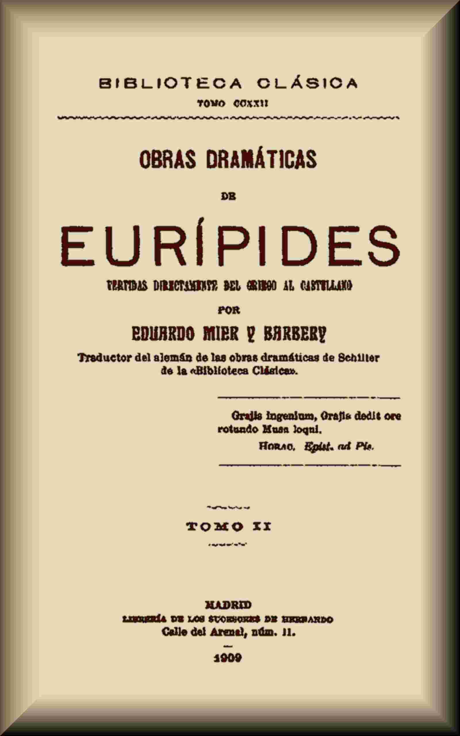 Obras dramáticas de Eurípides (2 de 3) cover