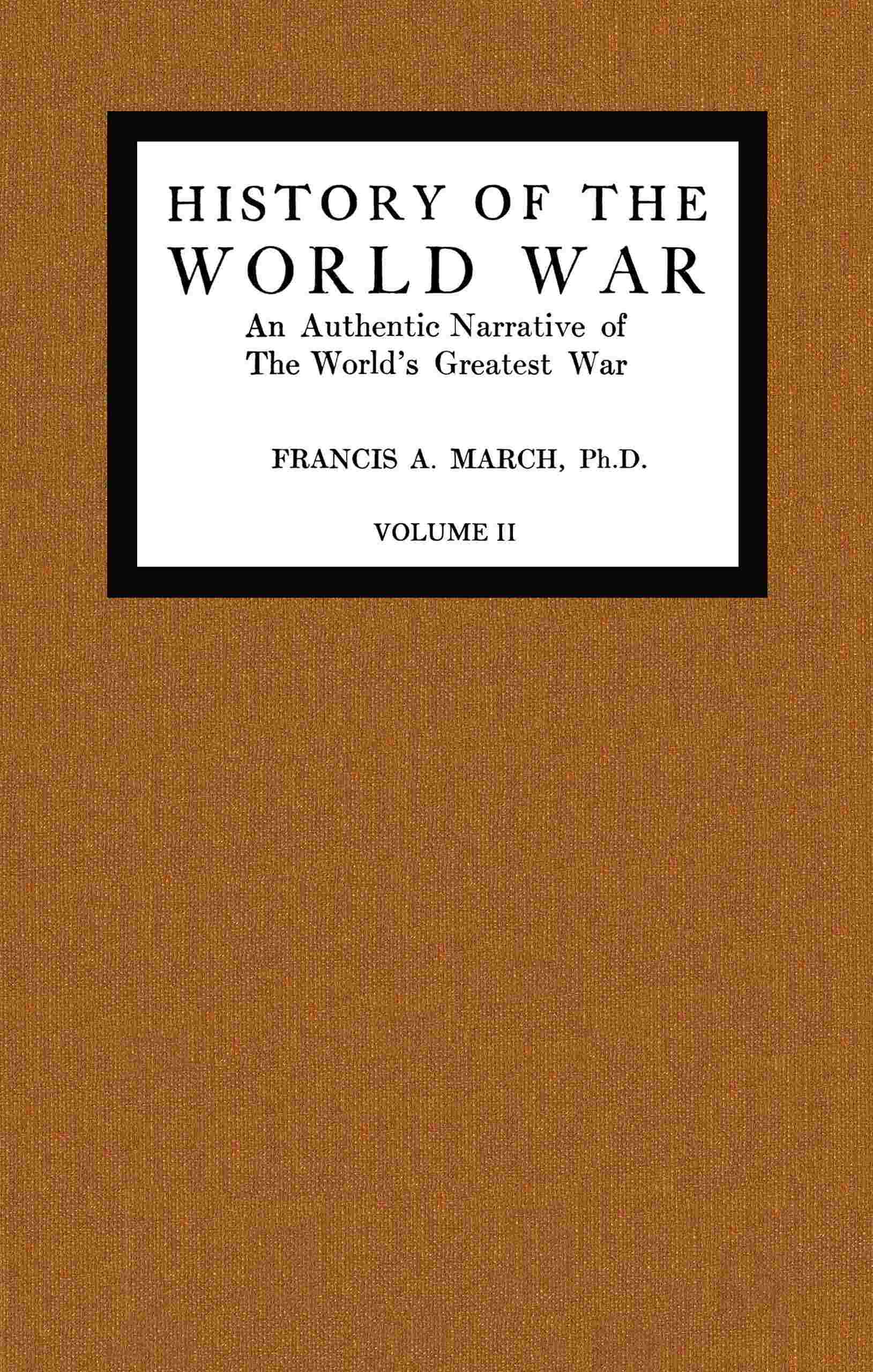 History of the World War, Volume 2 (of 7) cover