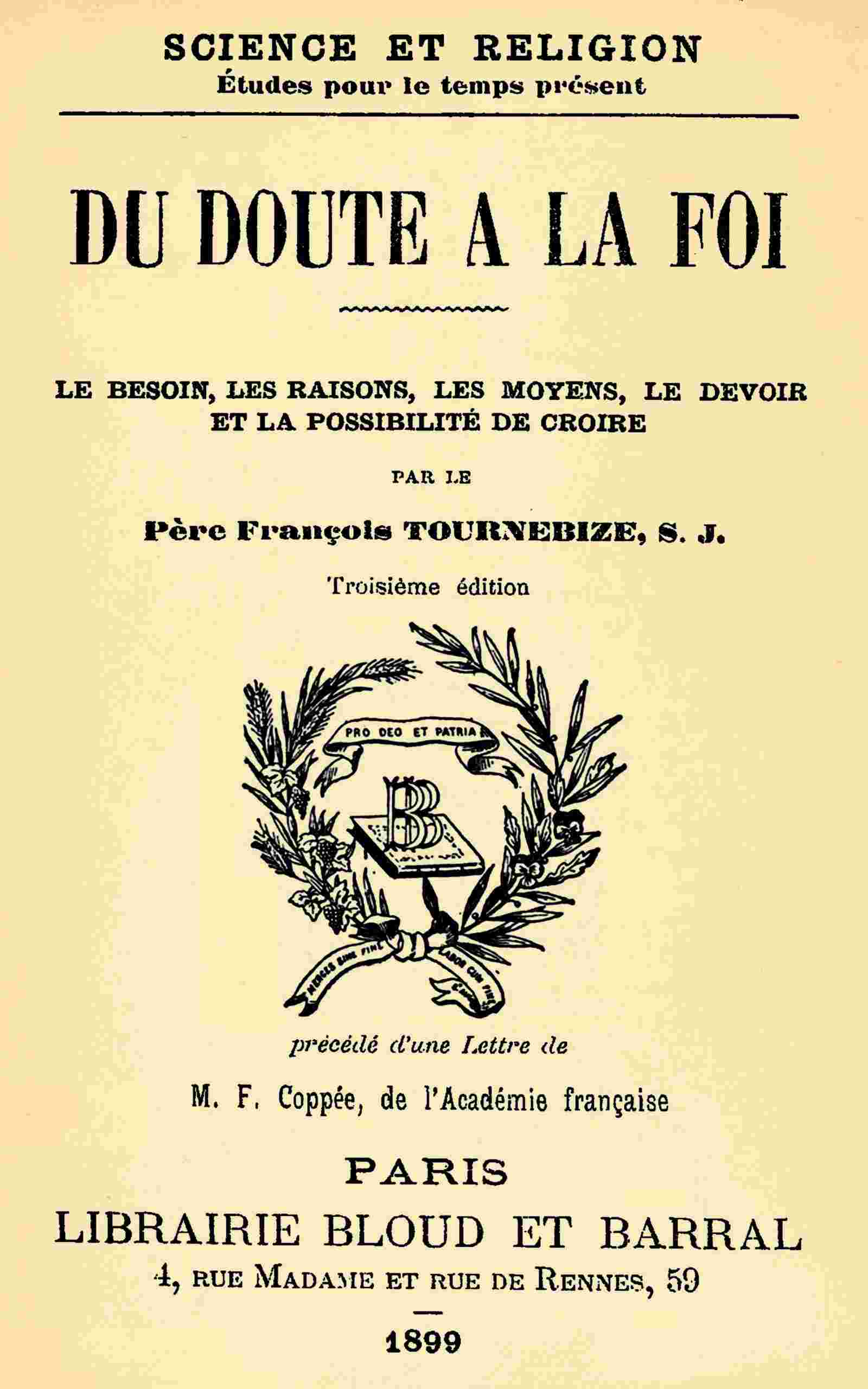 Du doute à la foi cover