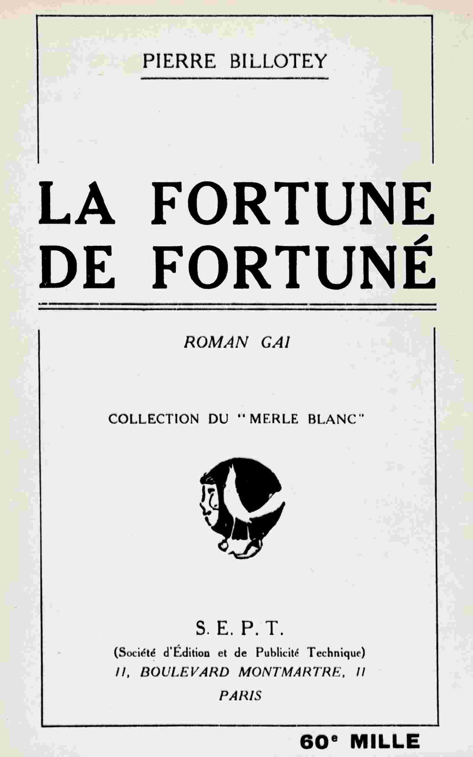 La fortune de Fortuné cover