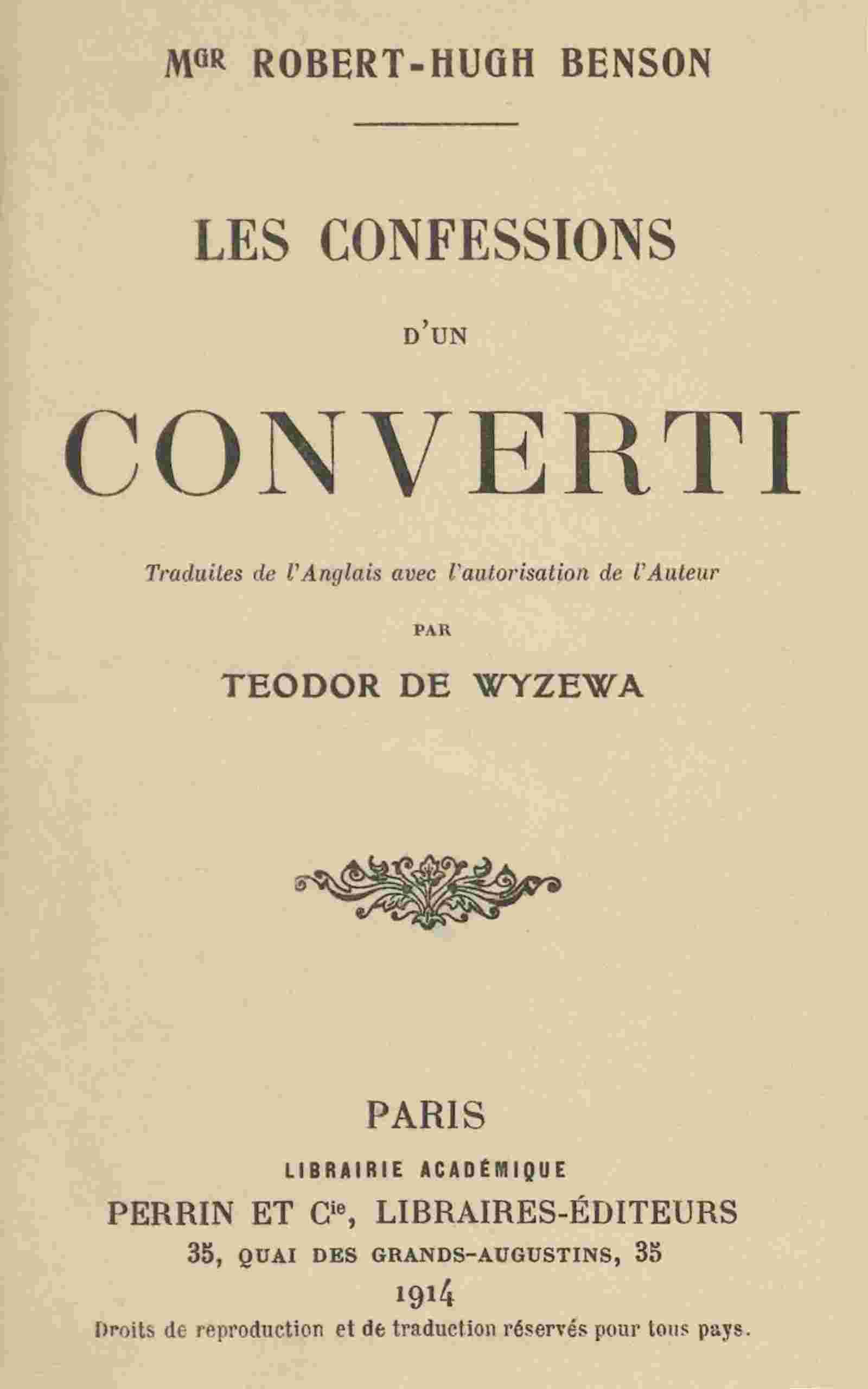 Les confessions d'un converti cover