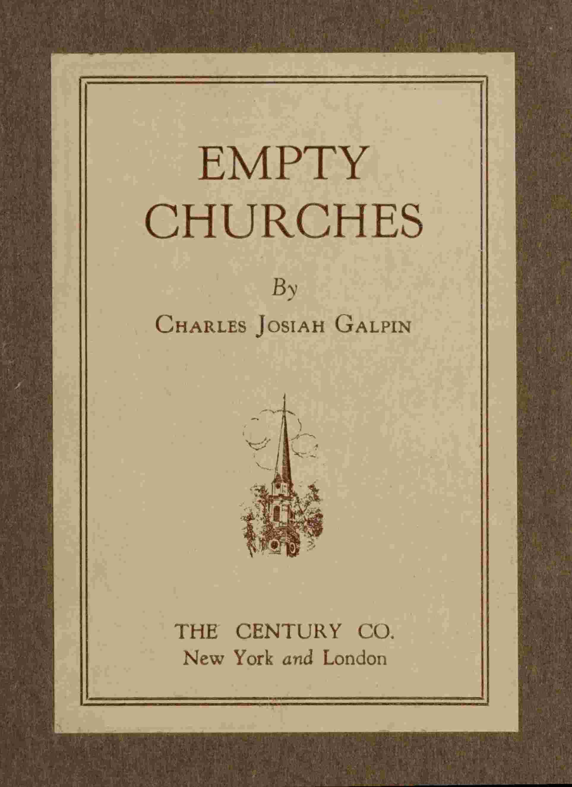 Empty churches cover