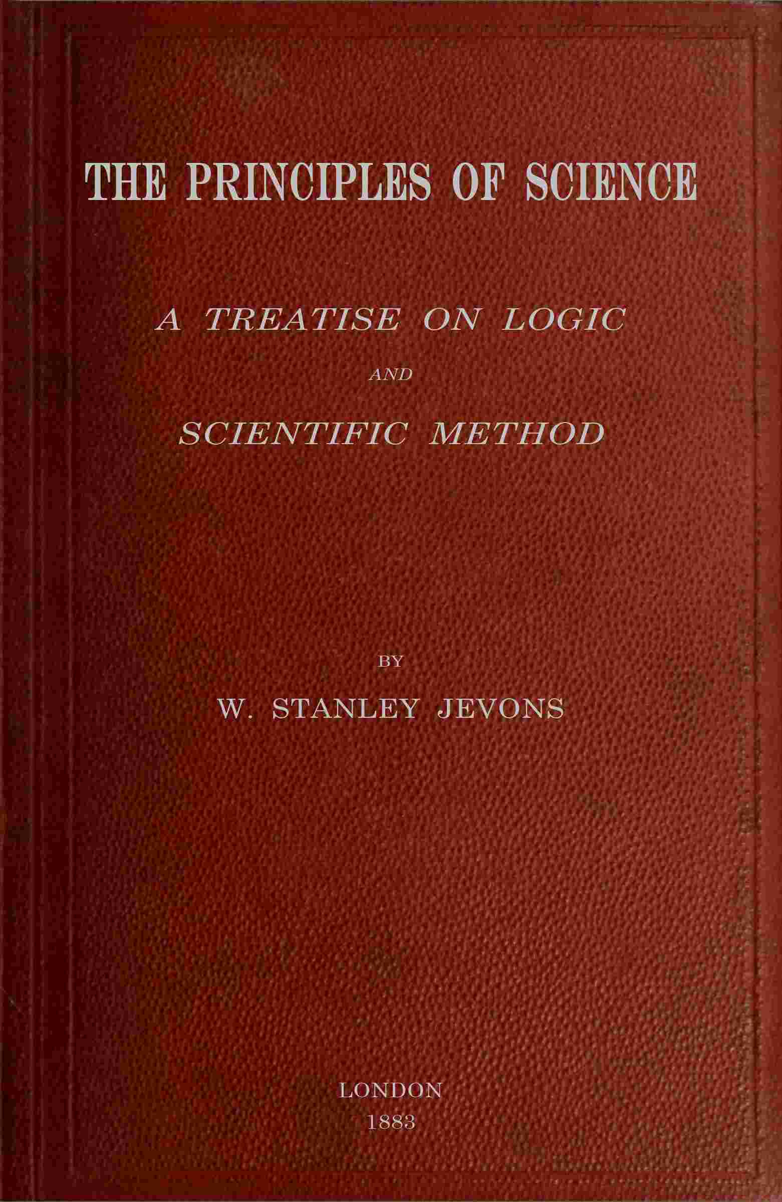 The principles of science cover