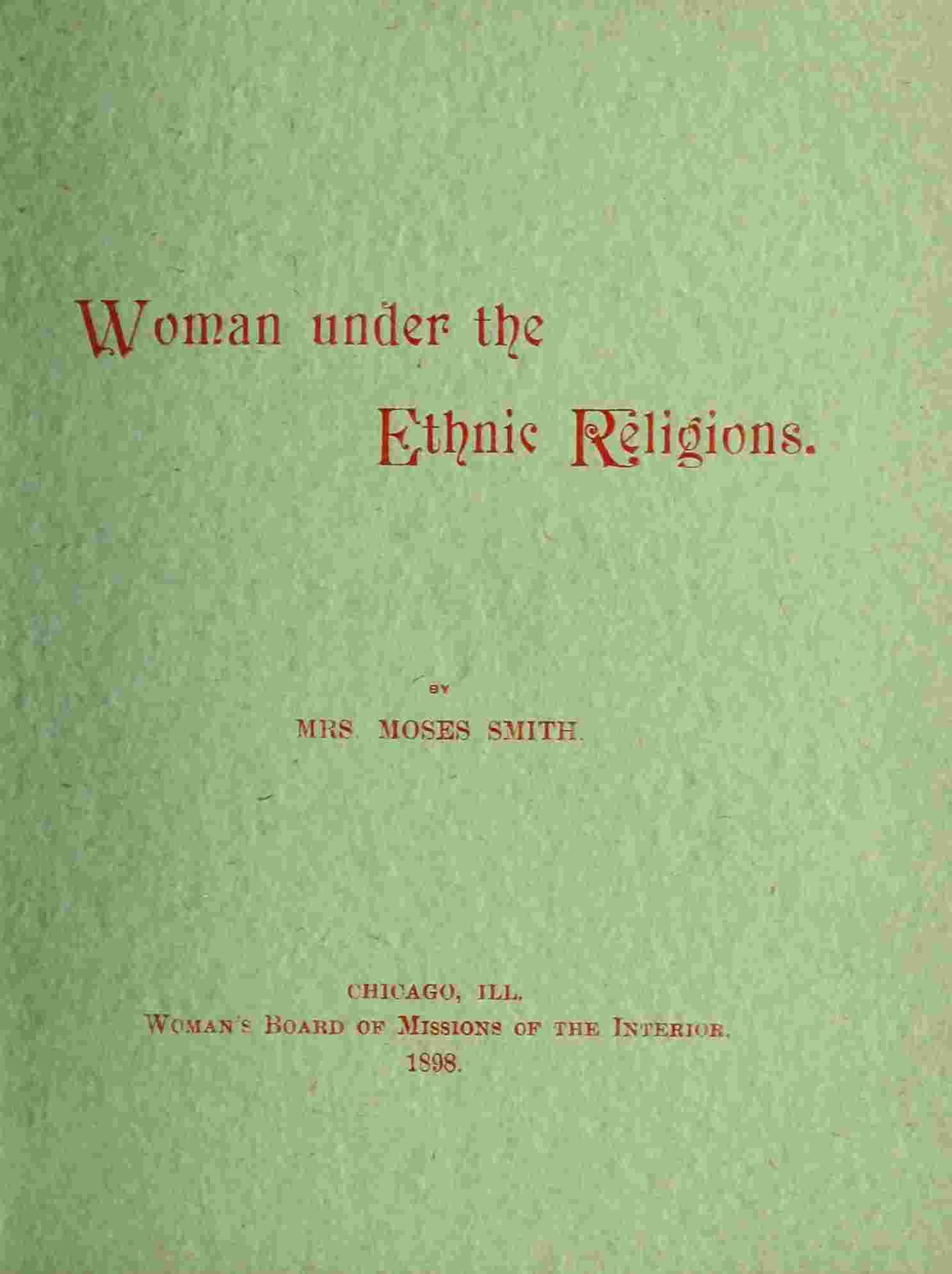 Woman under the ethnic religions cover