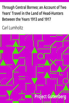 Through Central Borneo; an Account of Two Years' Travel in the Land of Head-Hunters Between the Years 1913 and 1917 cover