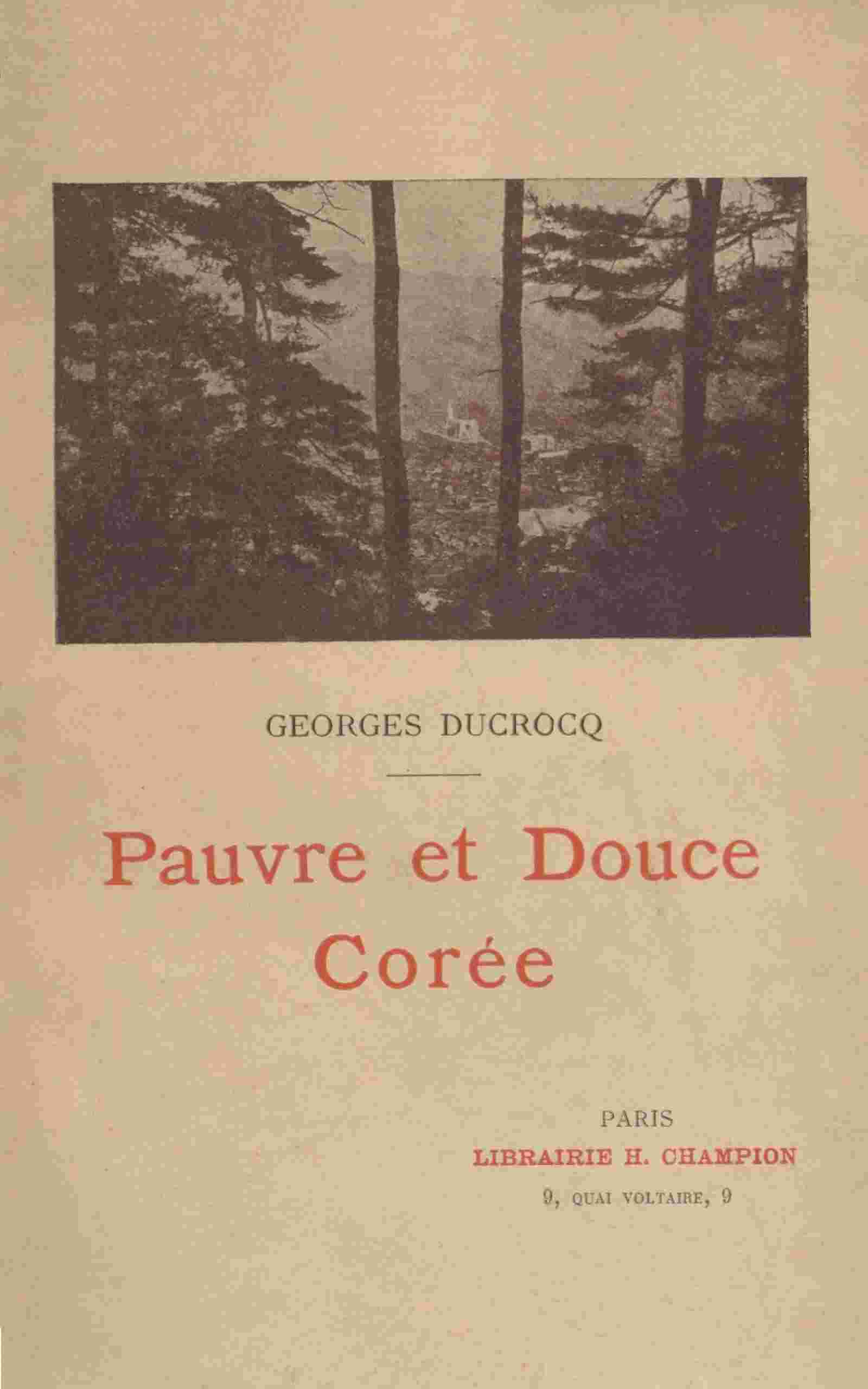 Pauvre et douce Corée cover