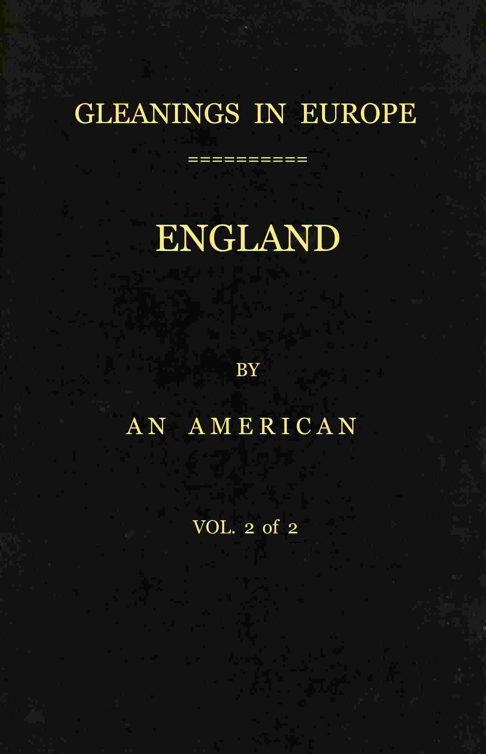 Gleanings in Europe cover