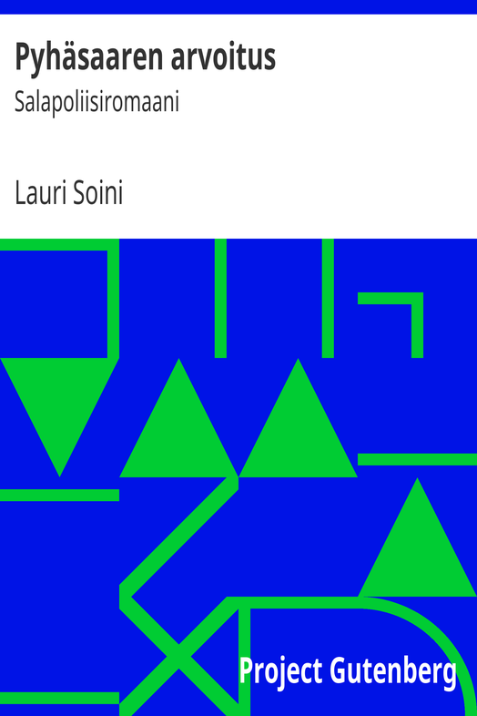 Pyhäsaaren arvoitus cover