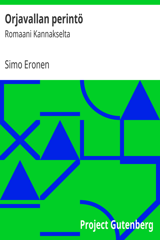 Orjavallan perintö cover