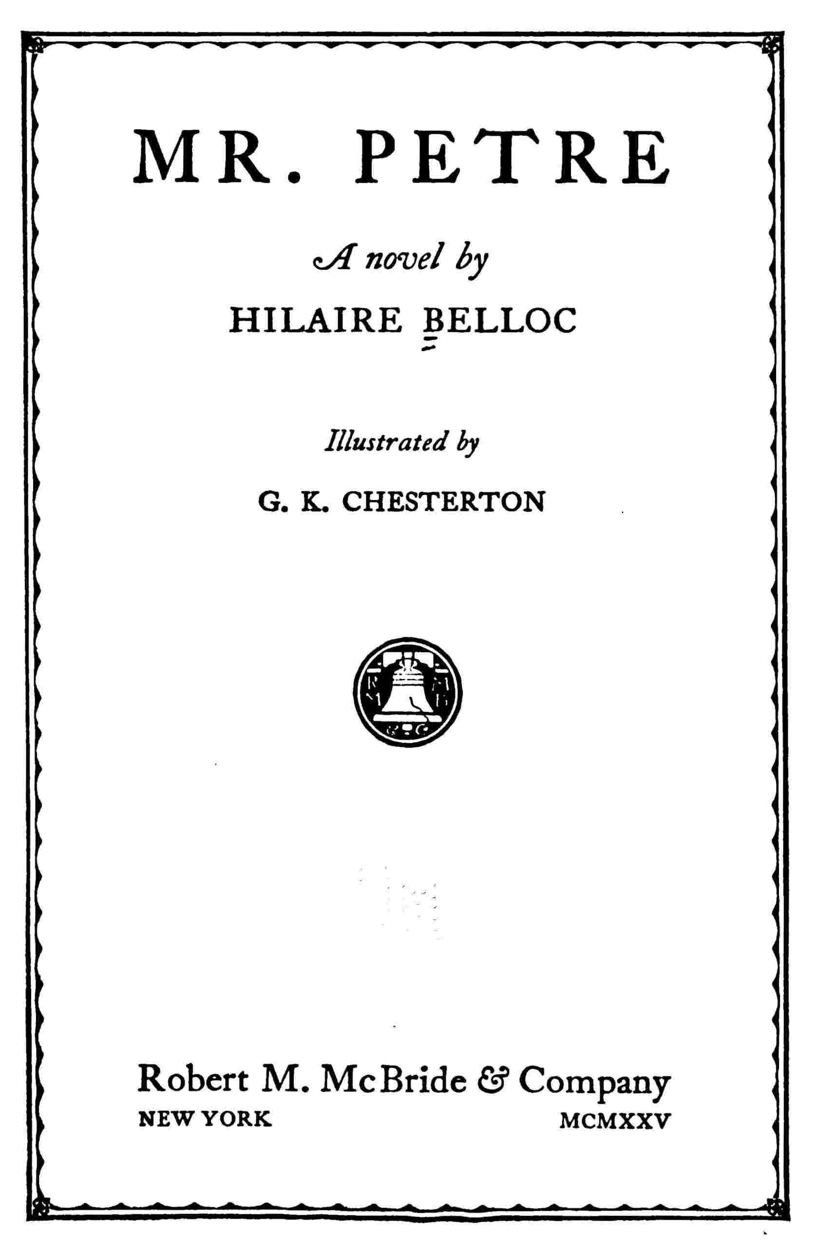 Mr. Petre cover