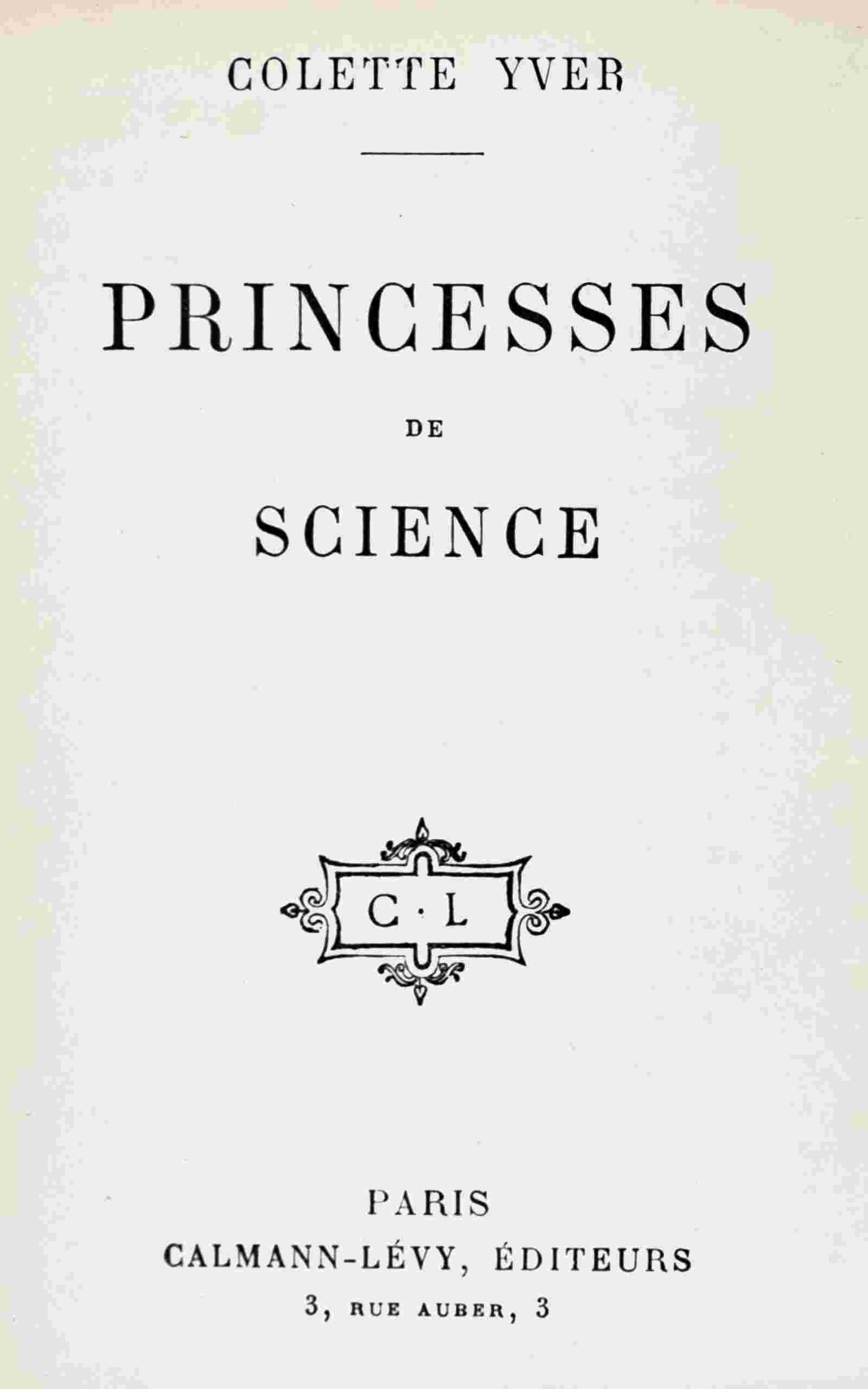 Princesses de science cover
