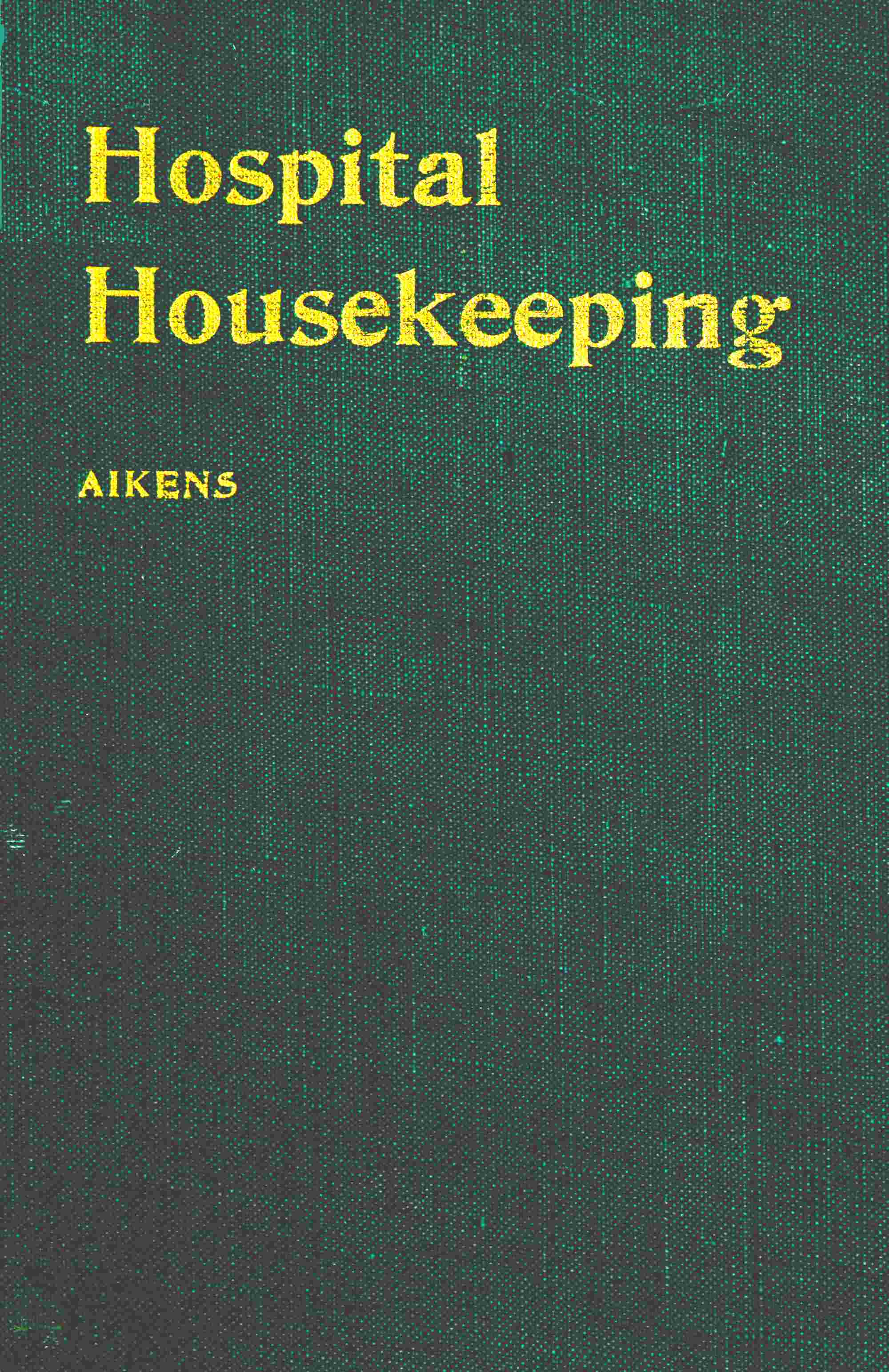 Hospital housekeeping cover
