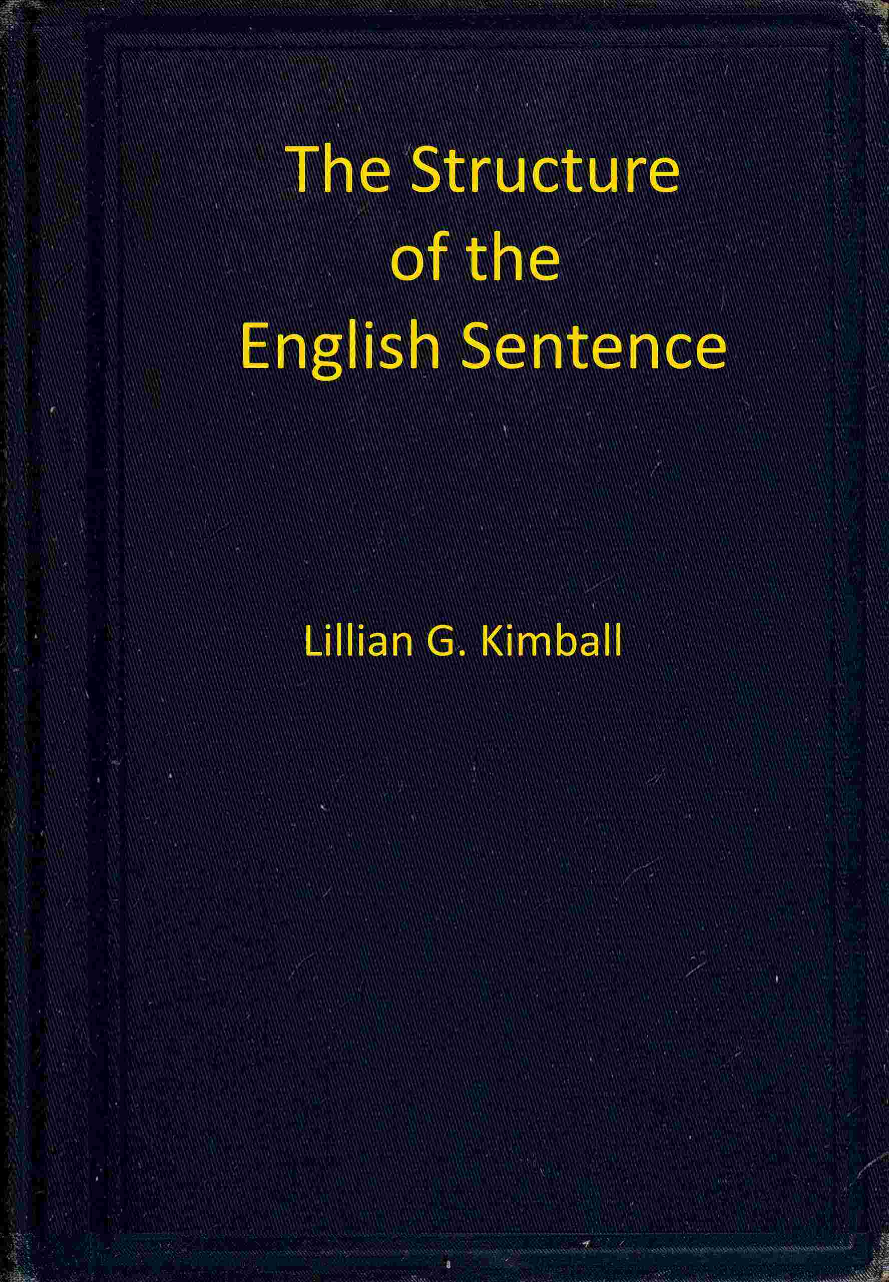 The structure of the English sentence cover