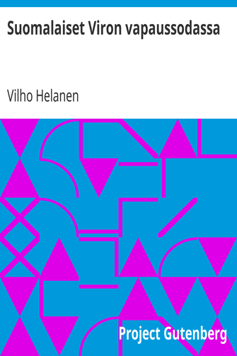 Suomalaiset Viron vapaussodassa cover
