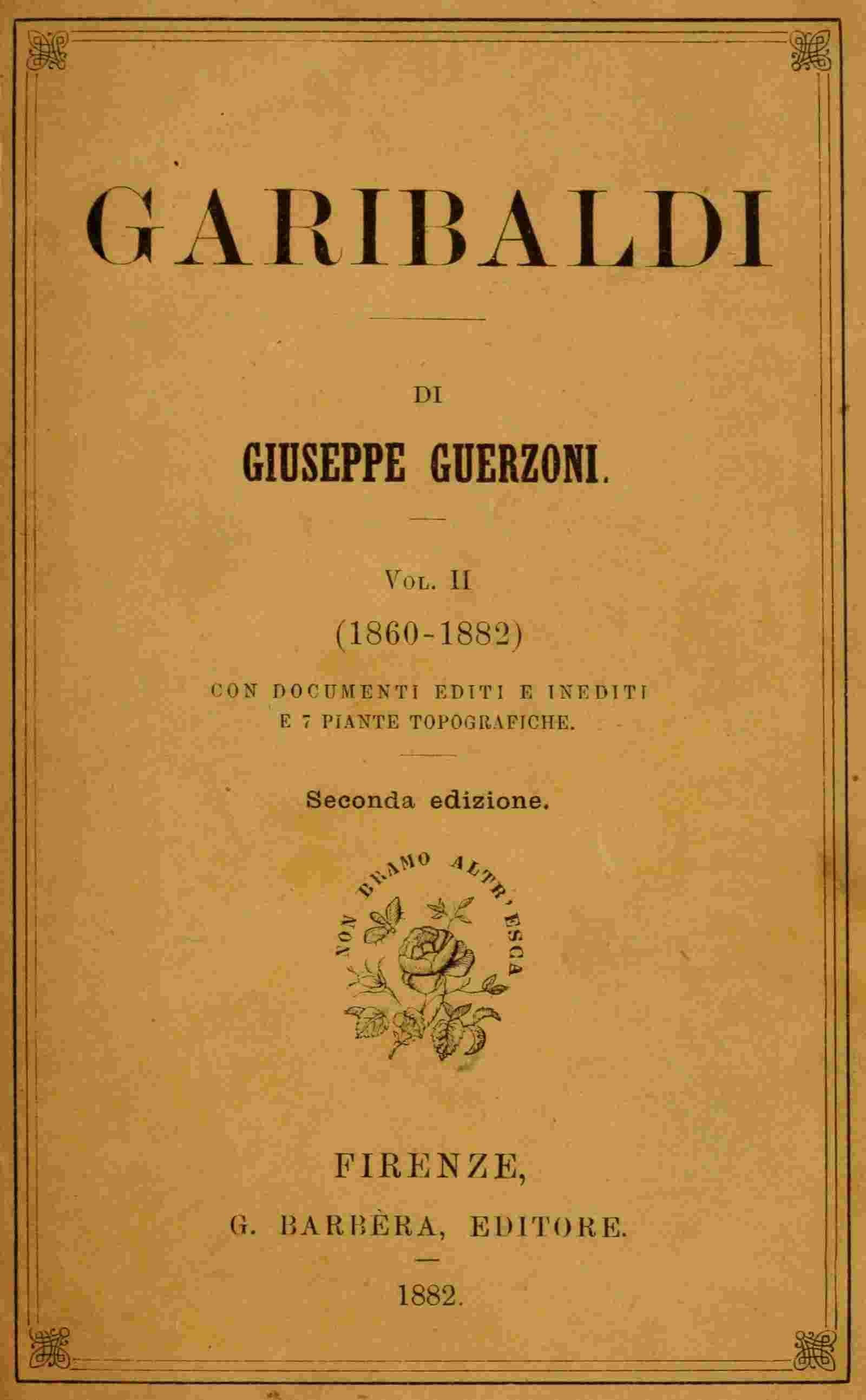 Garibaldi, Vol. 2 (of 2) cover