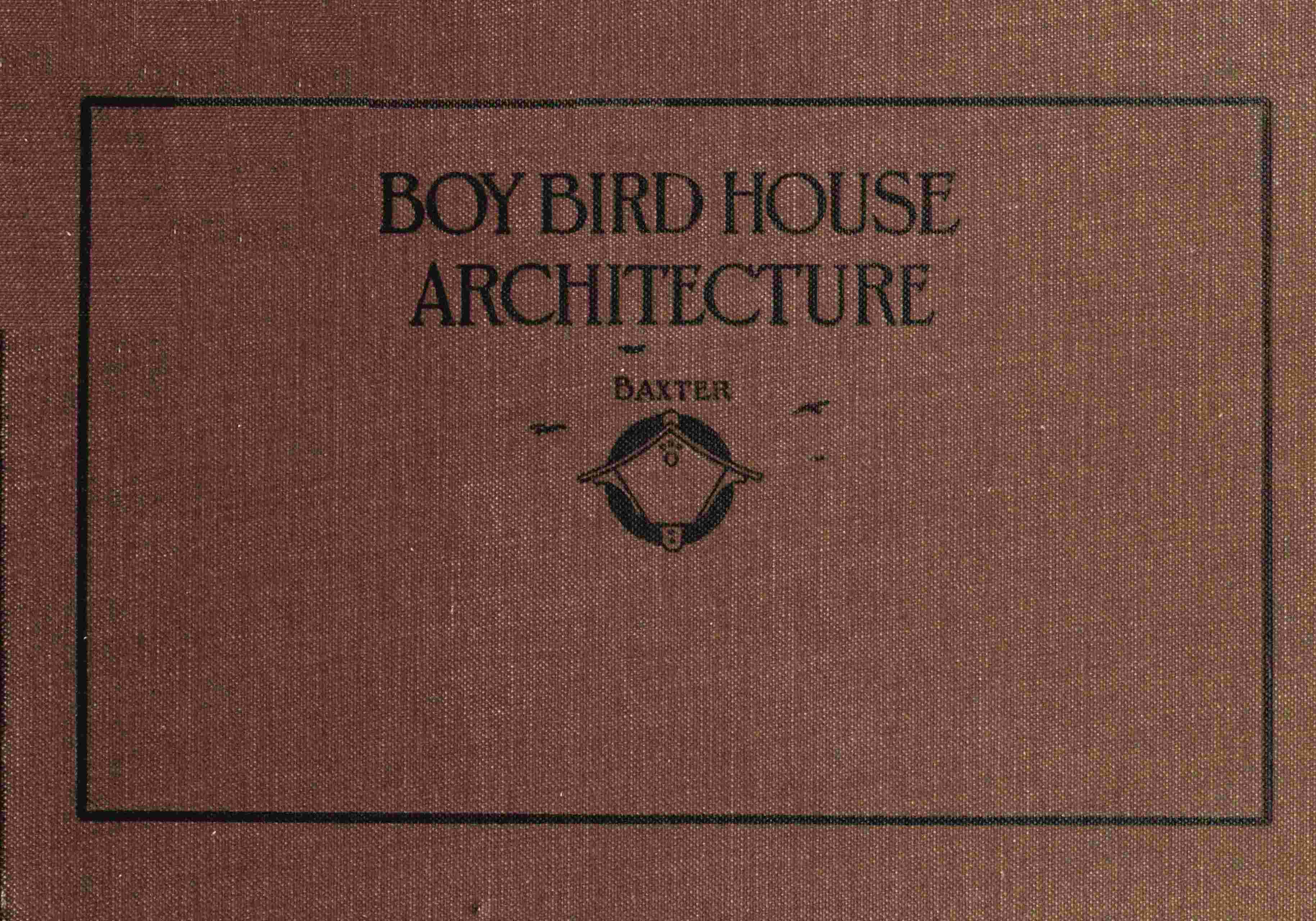 Boy bird house architecture cover