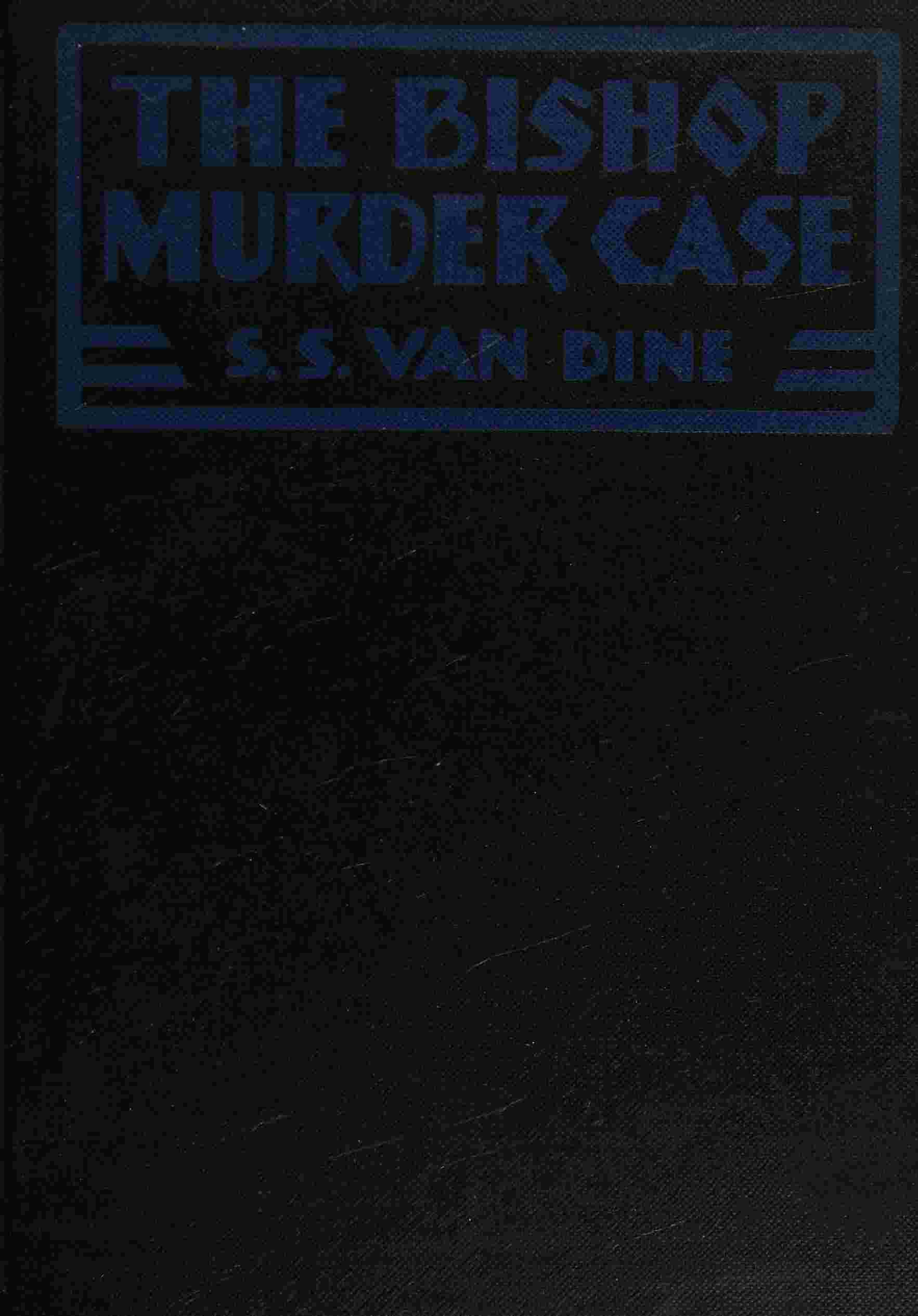 The Bishop murder case cover