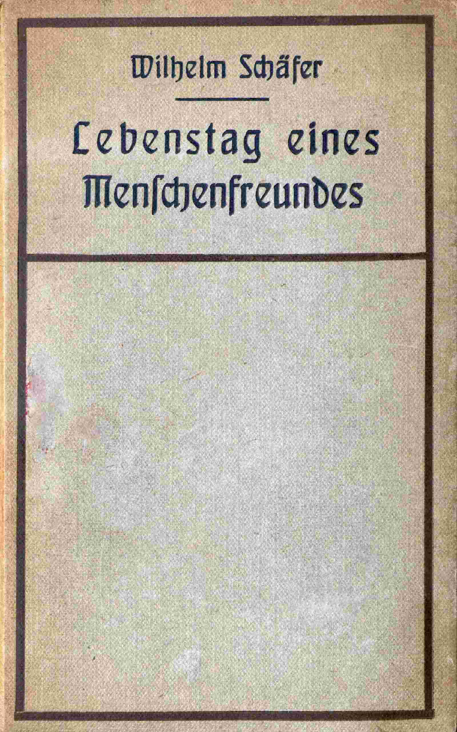 Lebenstag eines Menschenfreundes cover