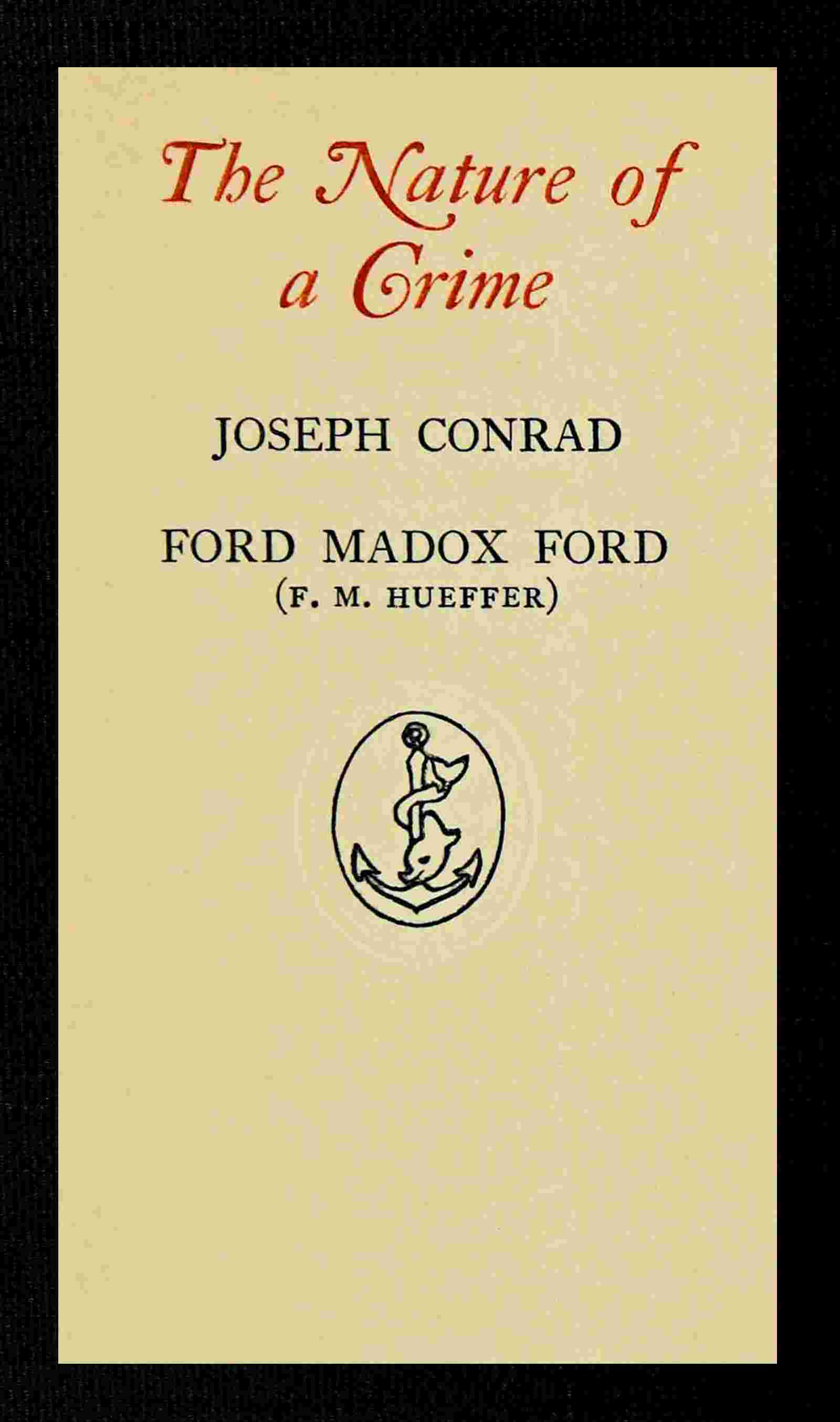 The nature of a crime cover