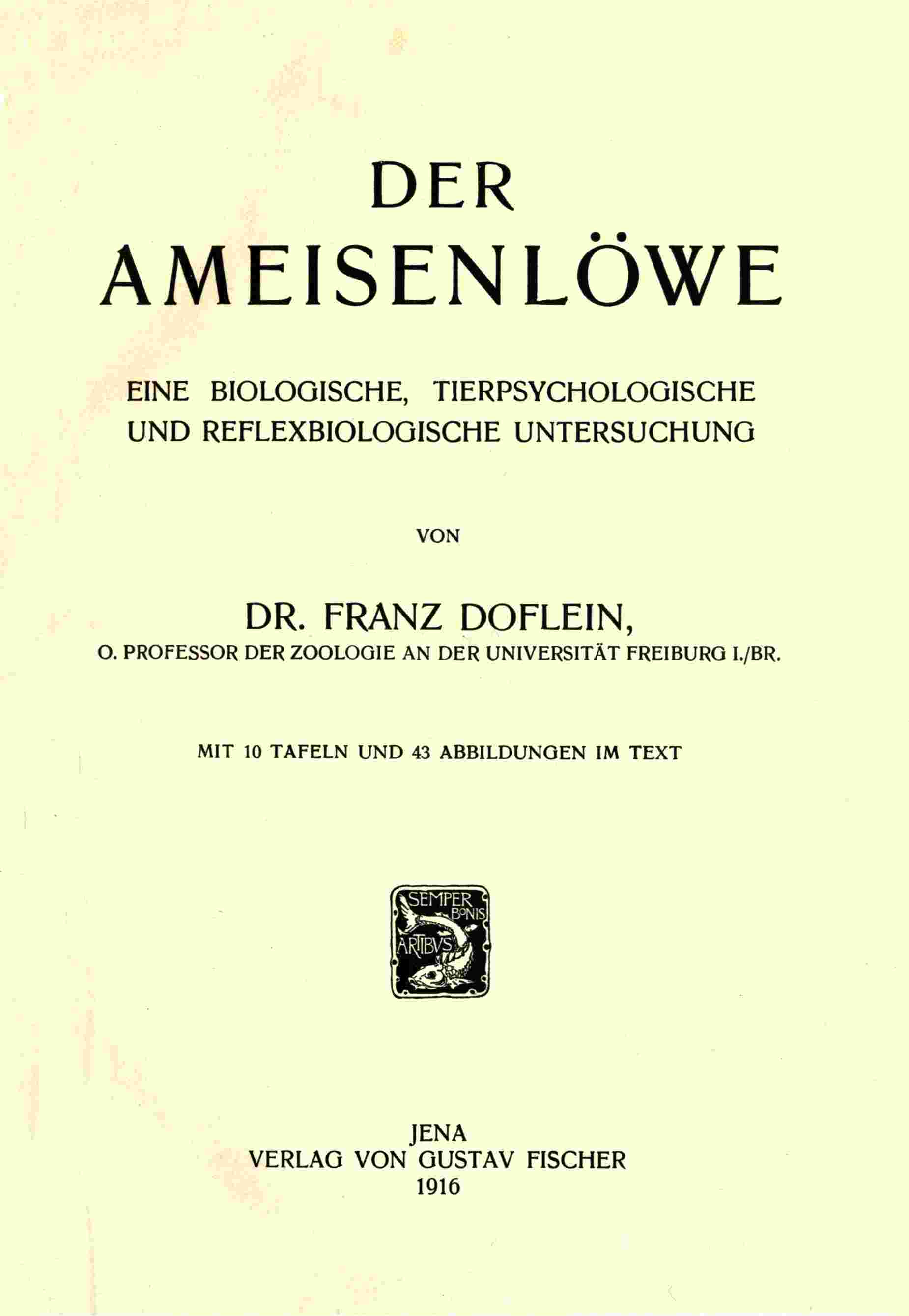 Der Ameisenlöwe cover