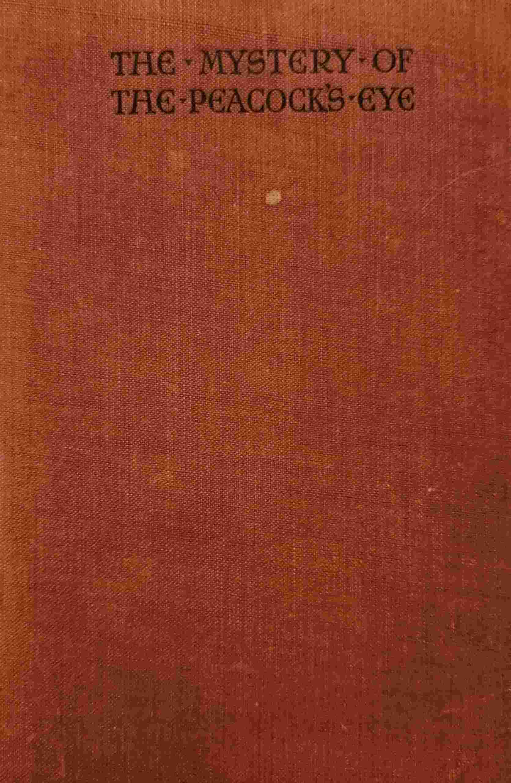 The mystery of the Peacock's Eye cover