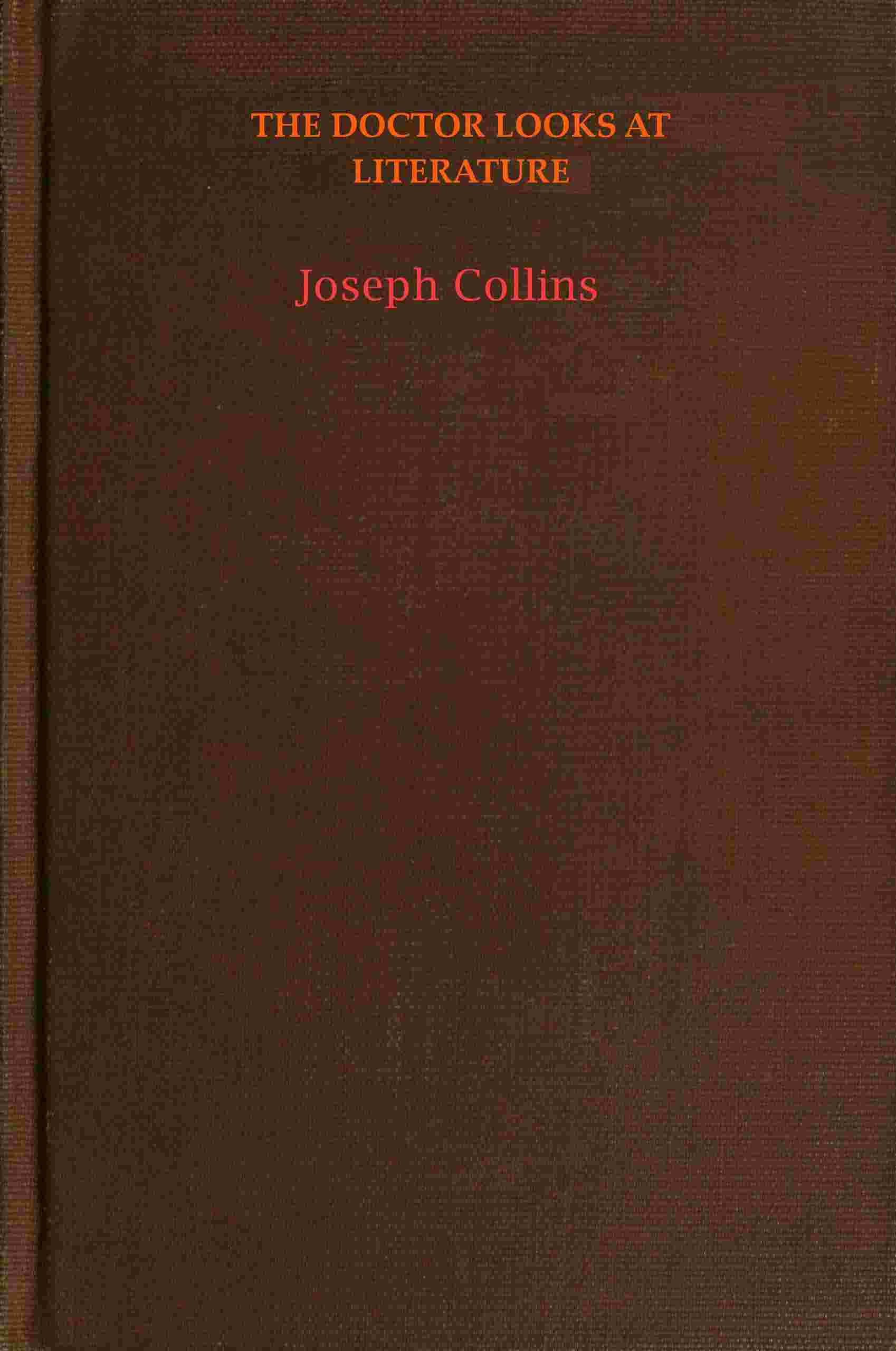 The doctor looks at literature cover