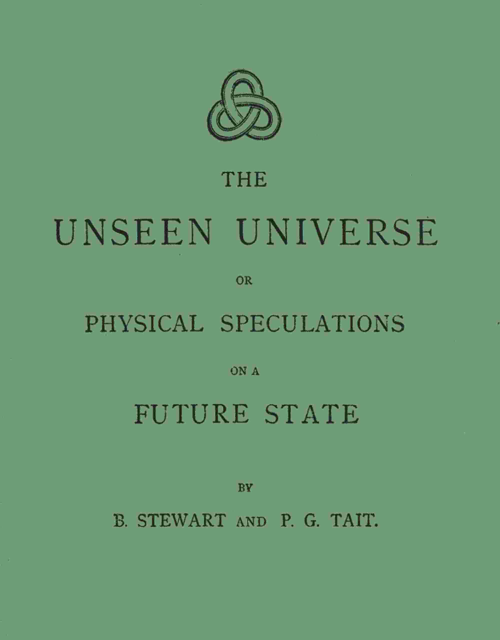 The unseen universe cover